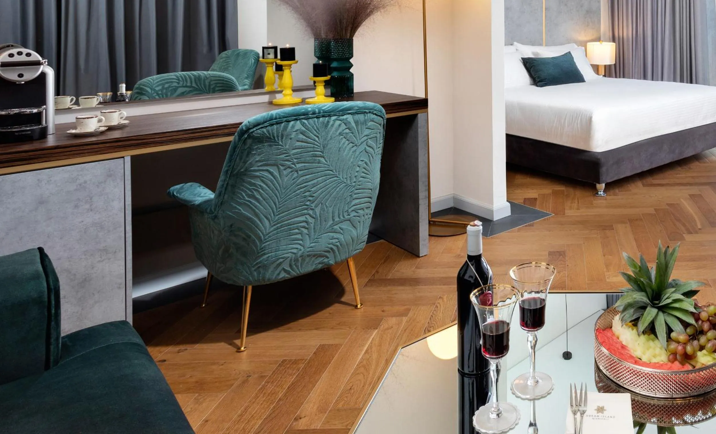 Bed in Dream Island Spa & Health Resort