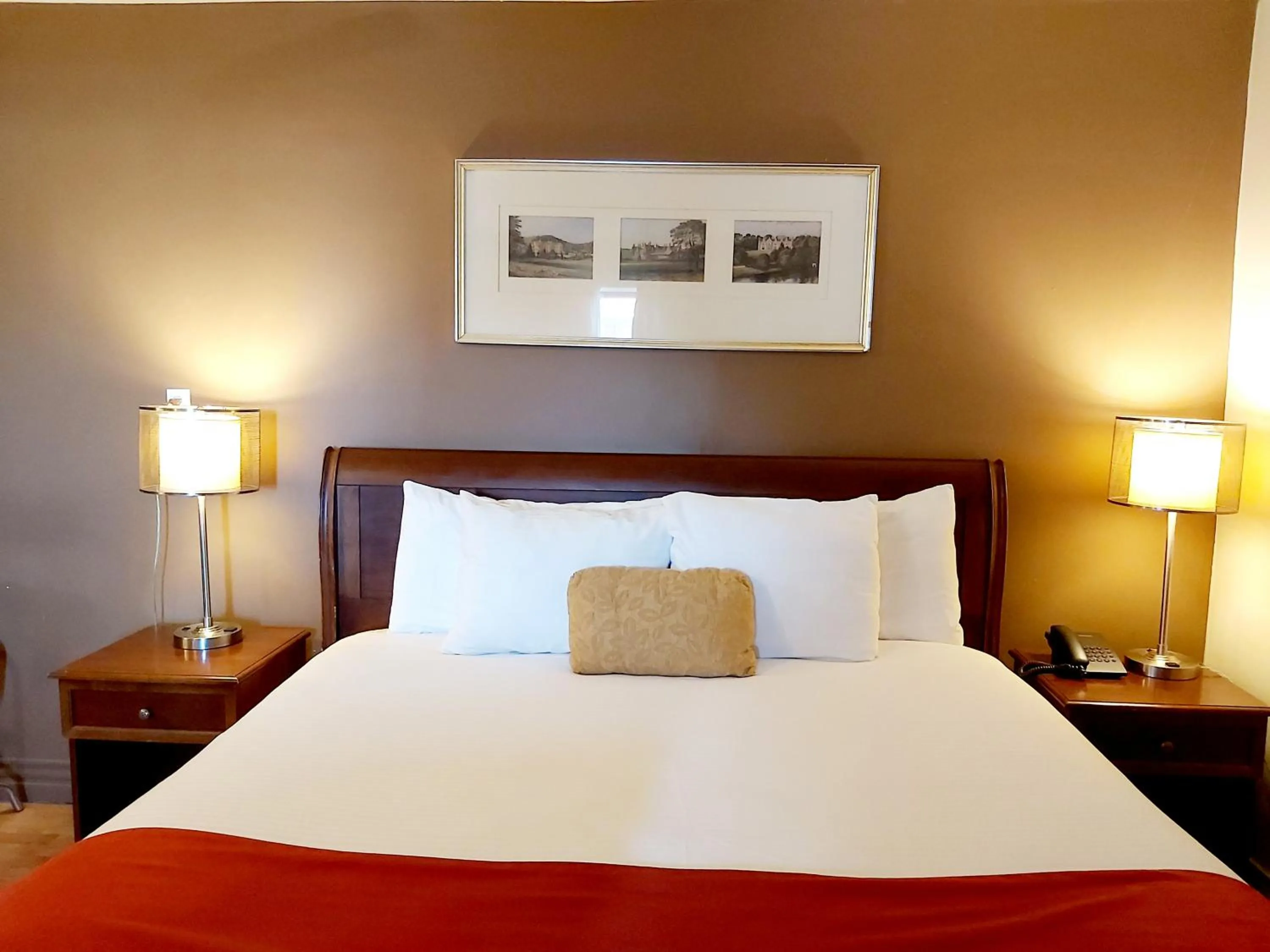 Bed in Seely's Motel