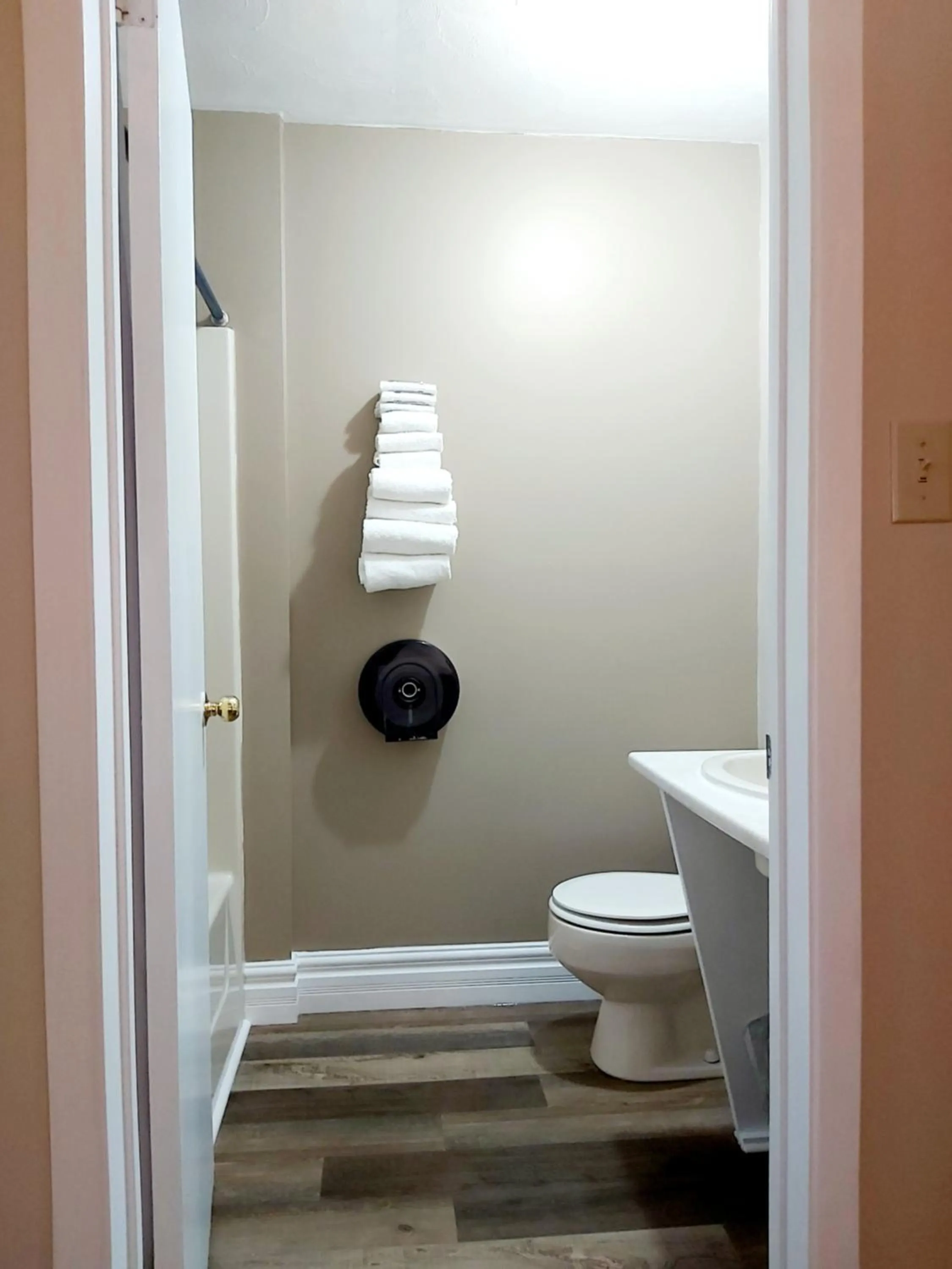 Toilet in Seely's Motel