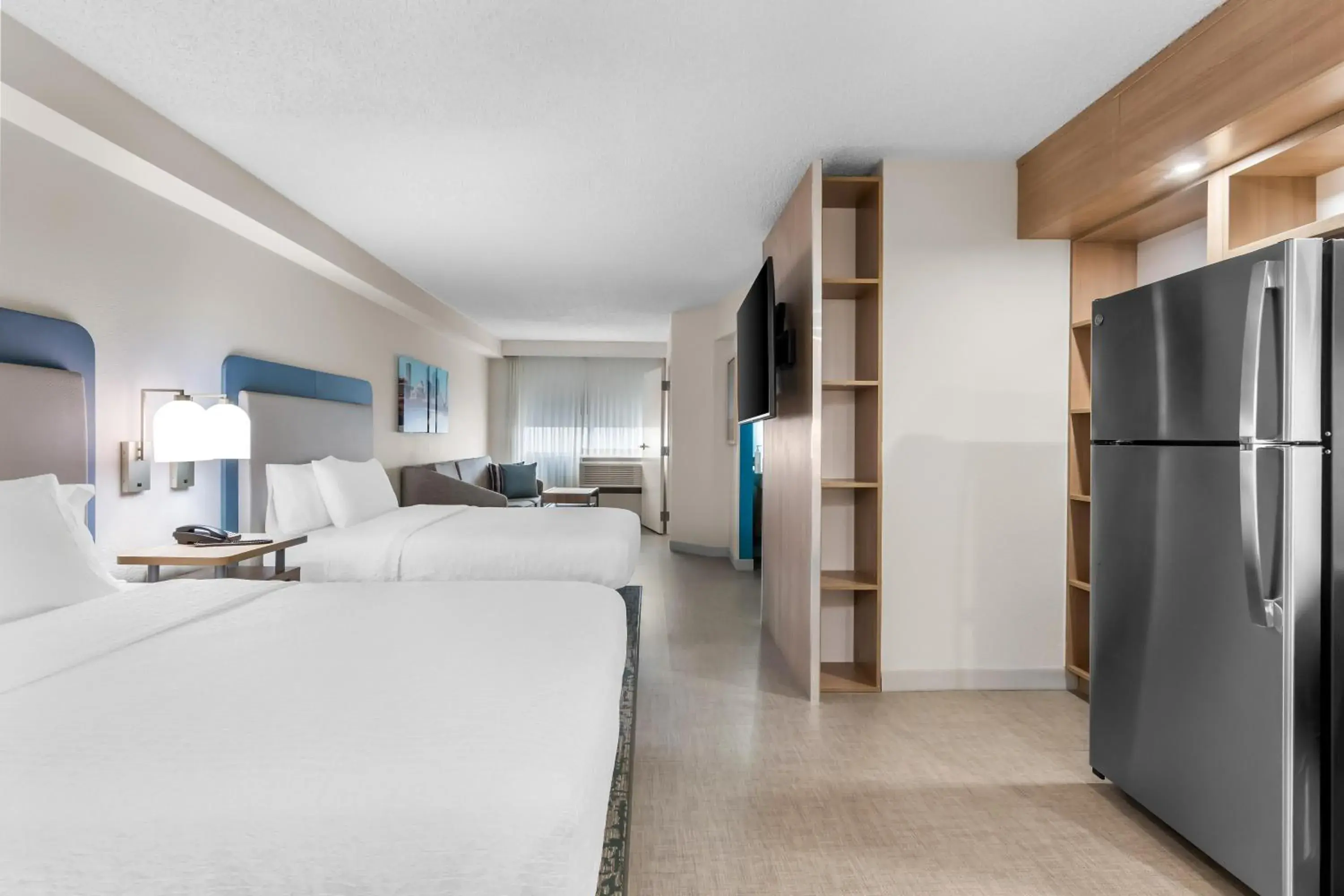 Bed in Homewood Suites by Hilton Oklahoma City Airport Bed in Homewood Suites by Hilton Oklahoma City Airport