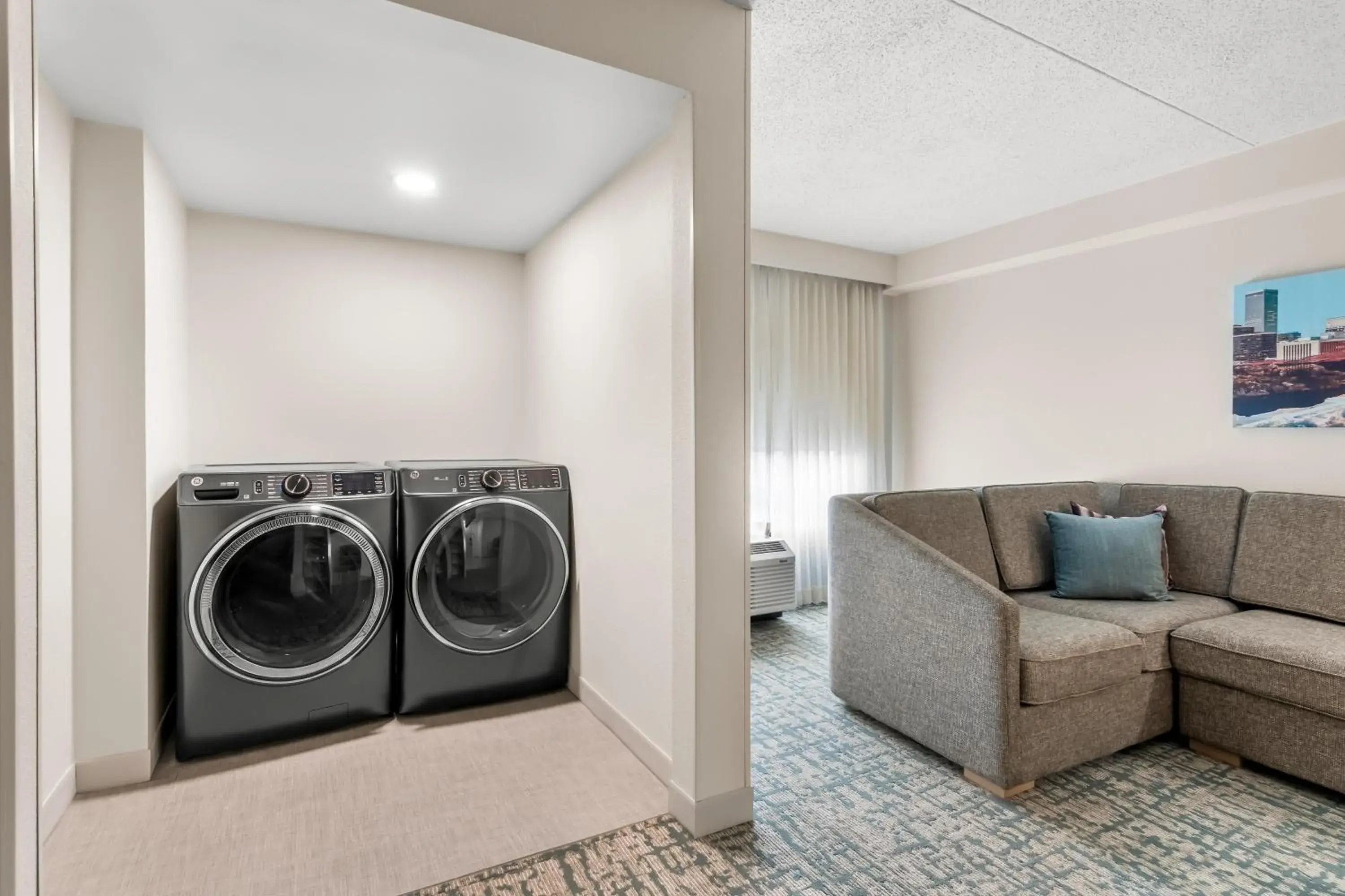 Living room in Homewood Suites by Hilton Oklahoma City Airport Living room in Homewood Suites by Hilton Oklahoma City Airport