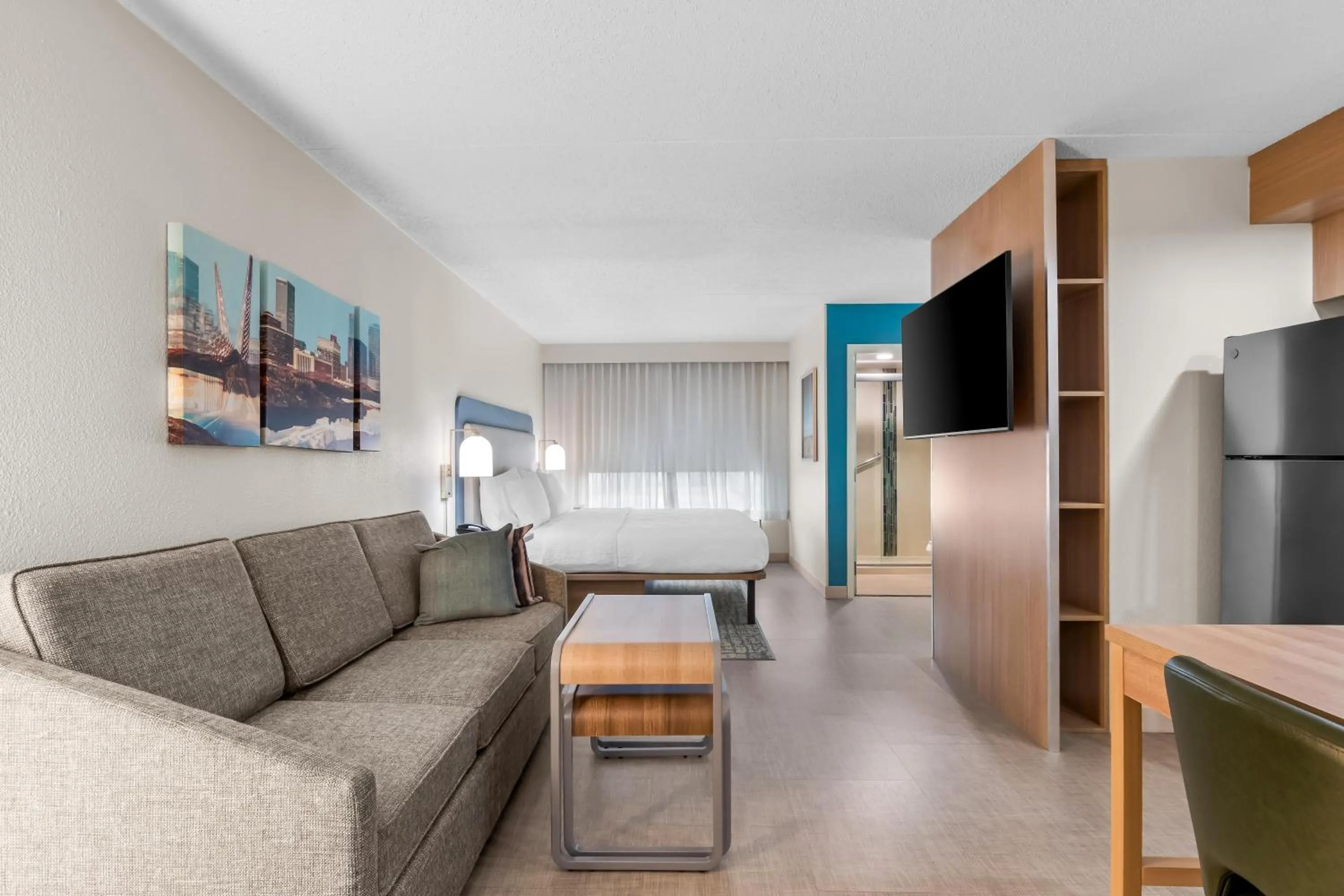 Living room in Homewood Suites by Hilton Oklahoma City Airport