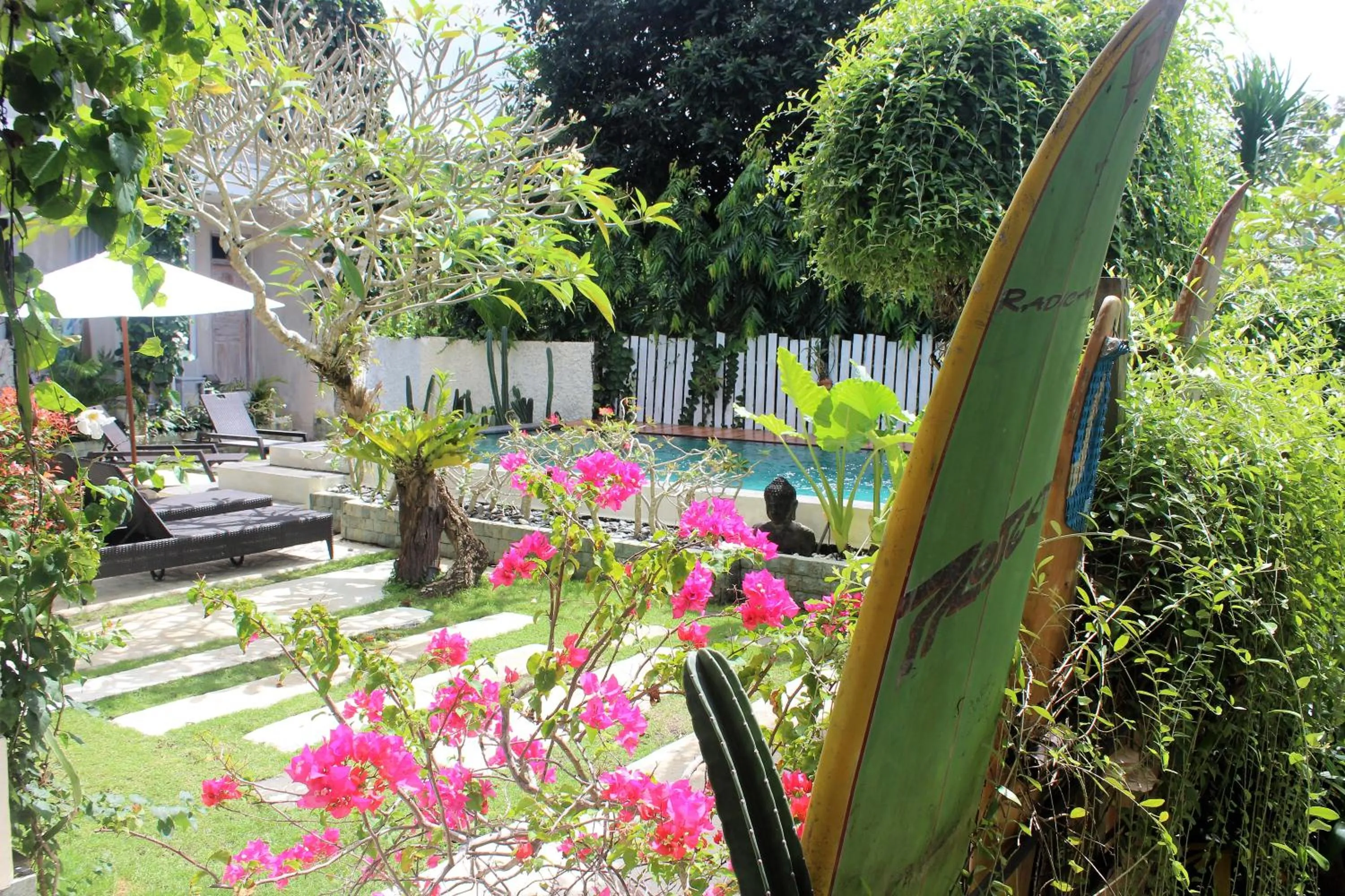 Garden in Bingin Inn