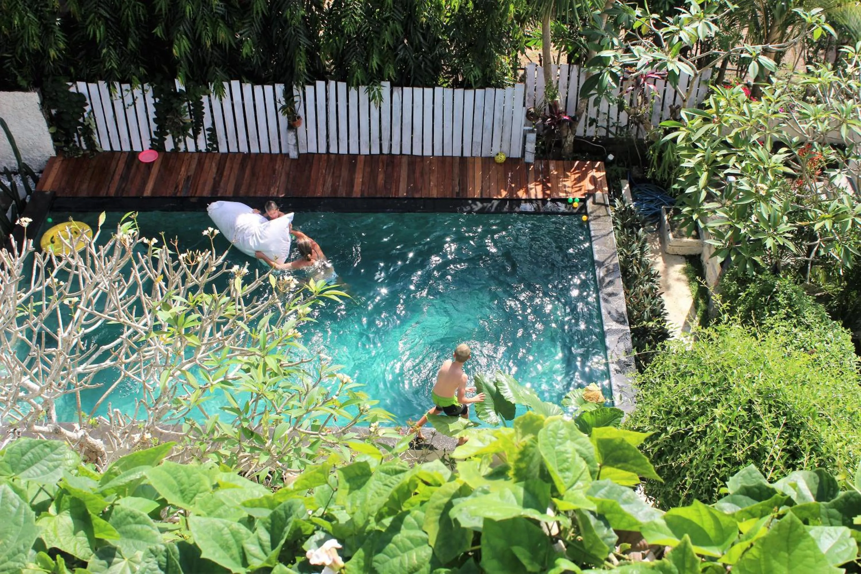 Pool view in Bingin Inn