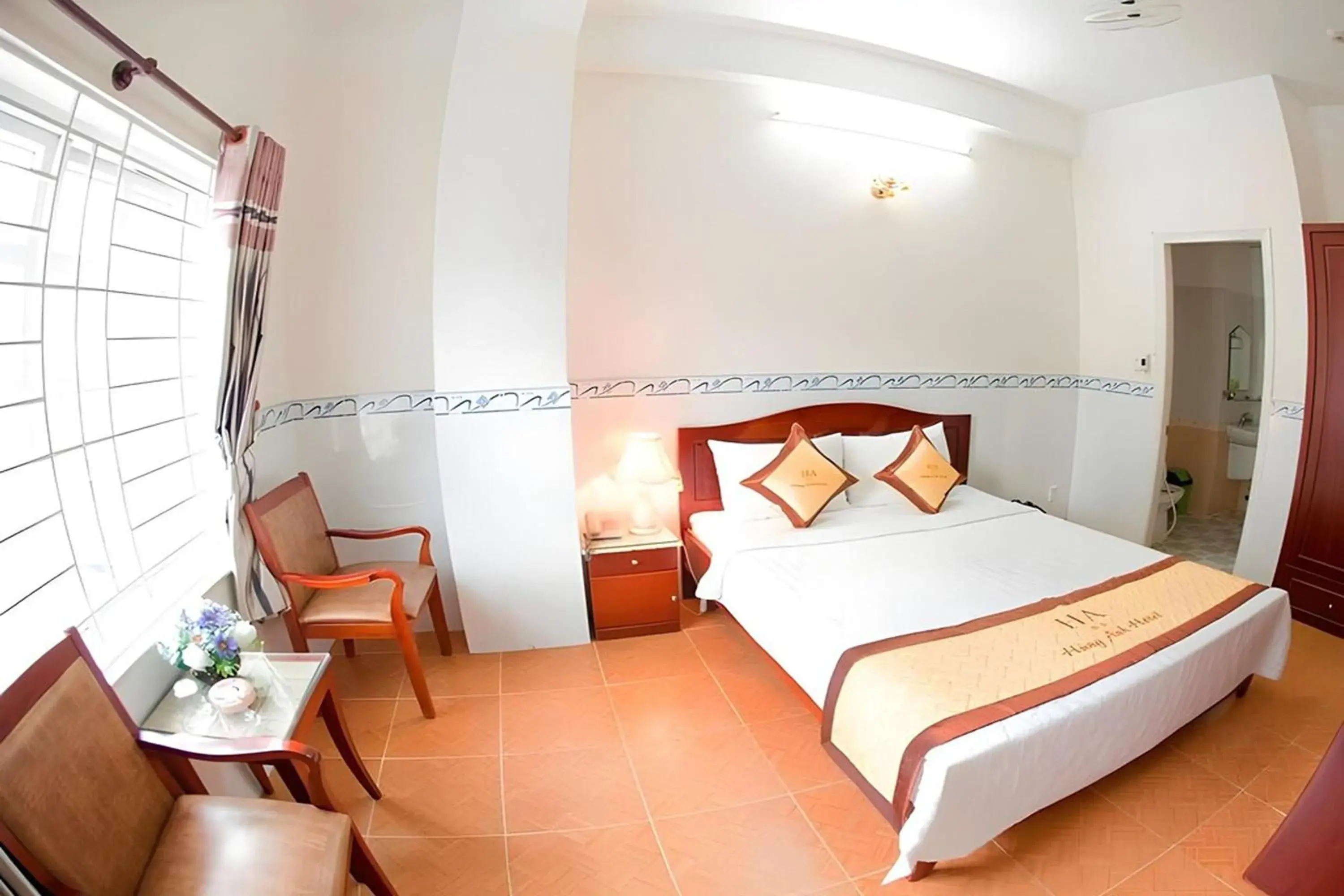 Bed in Hung Anh Hotel Bed in Hung Anh Hotel