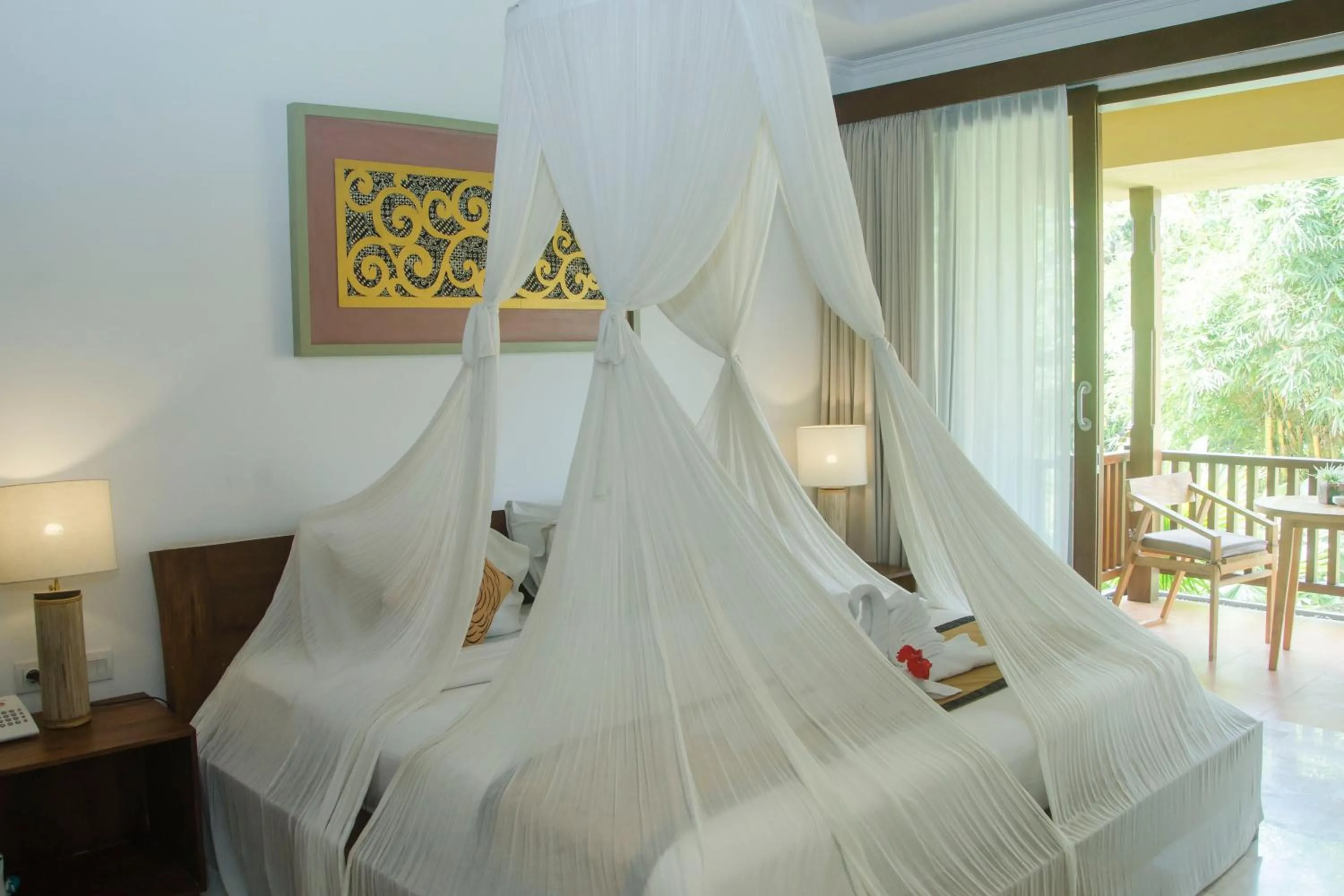 Bed in Villa Sonia Ubud