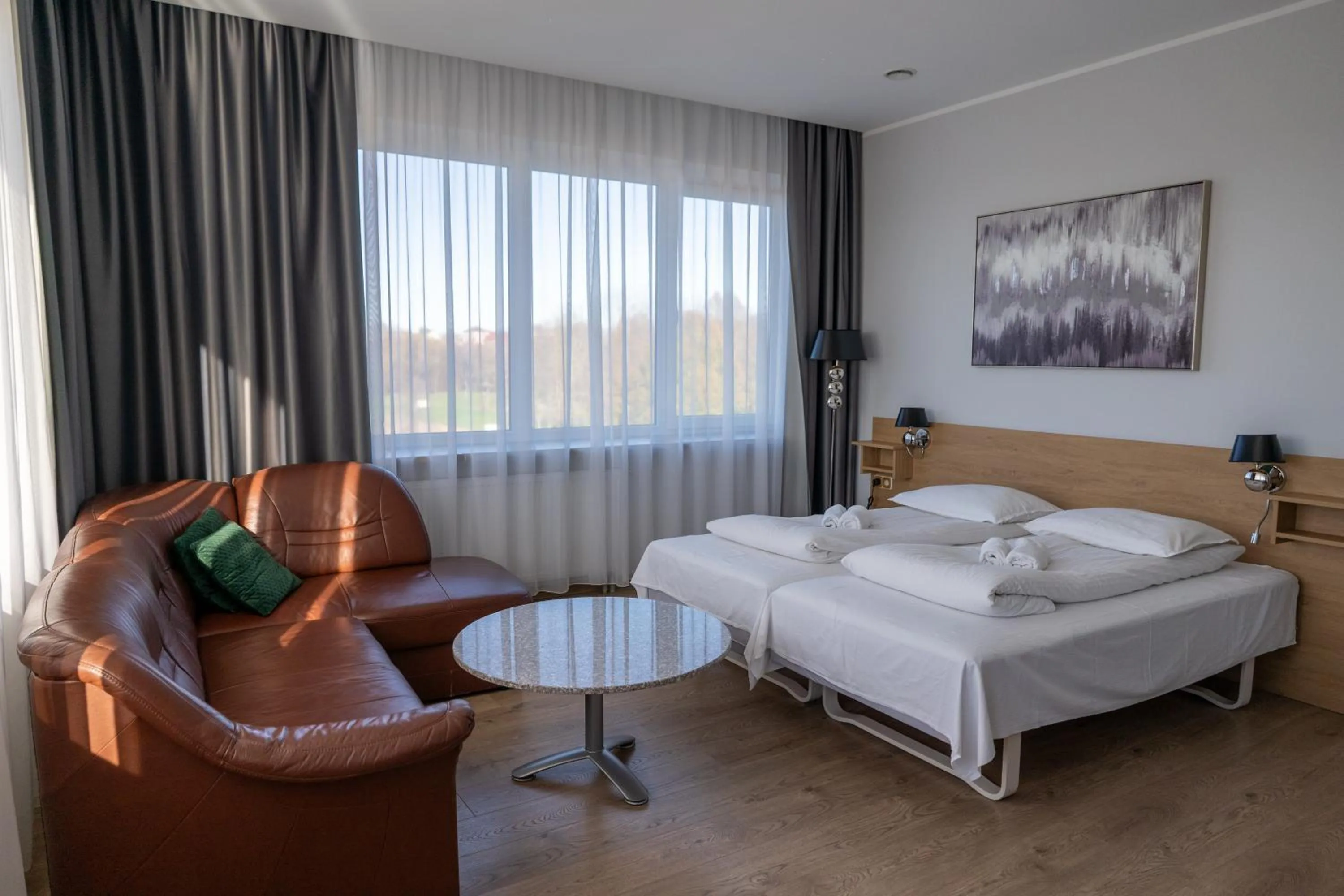 Bed in Viešbutis Banga