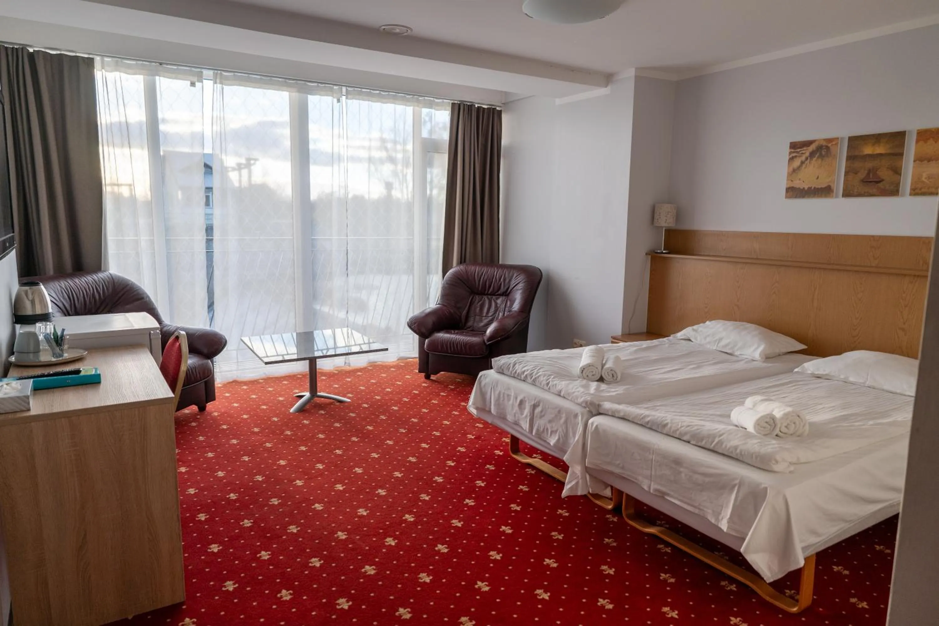 Bed in Viešbutis Banga