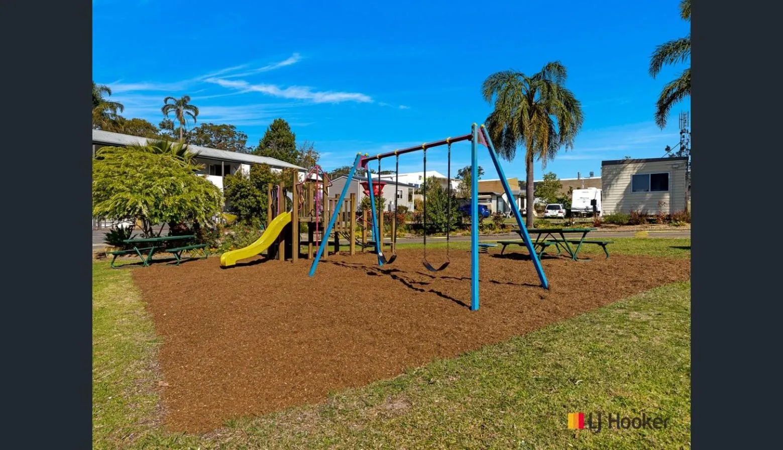 Children play ground in Batemans Bay Holiday Park & Hostel