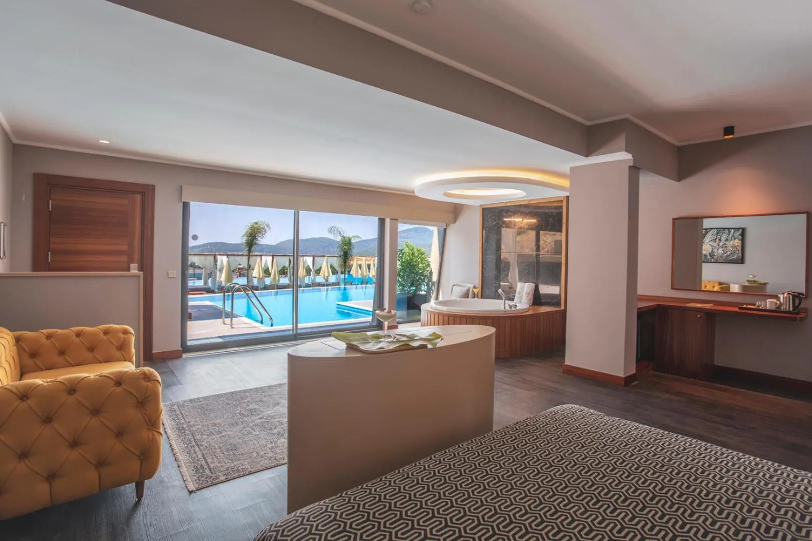 Pool view in Orka Cove Hotel Penthouse & Suites Adults Only