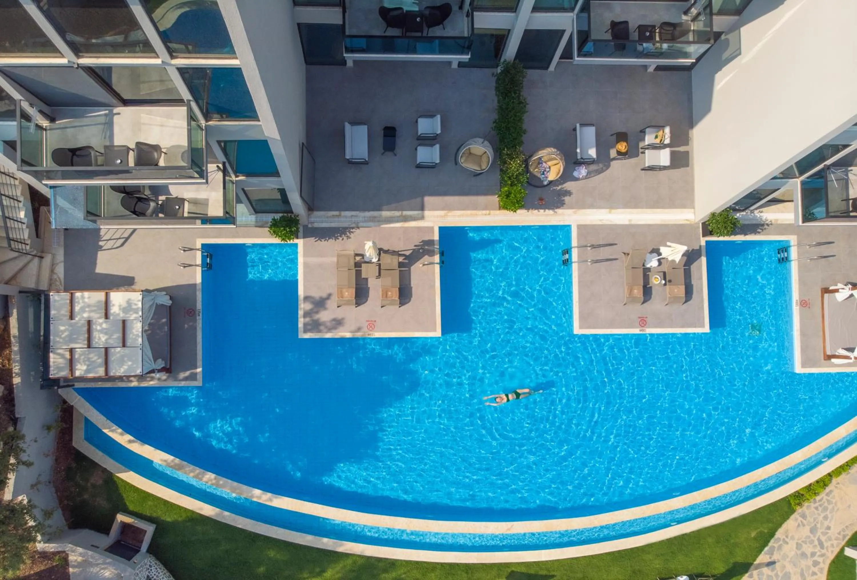 Pool view in Orka Cove Hotel Penthouse & Suites Adults Only