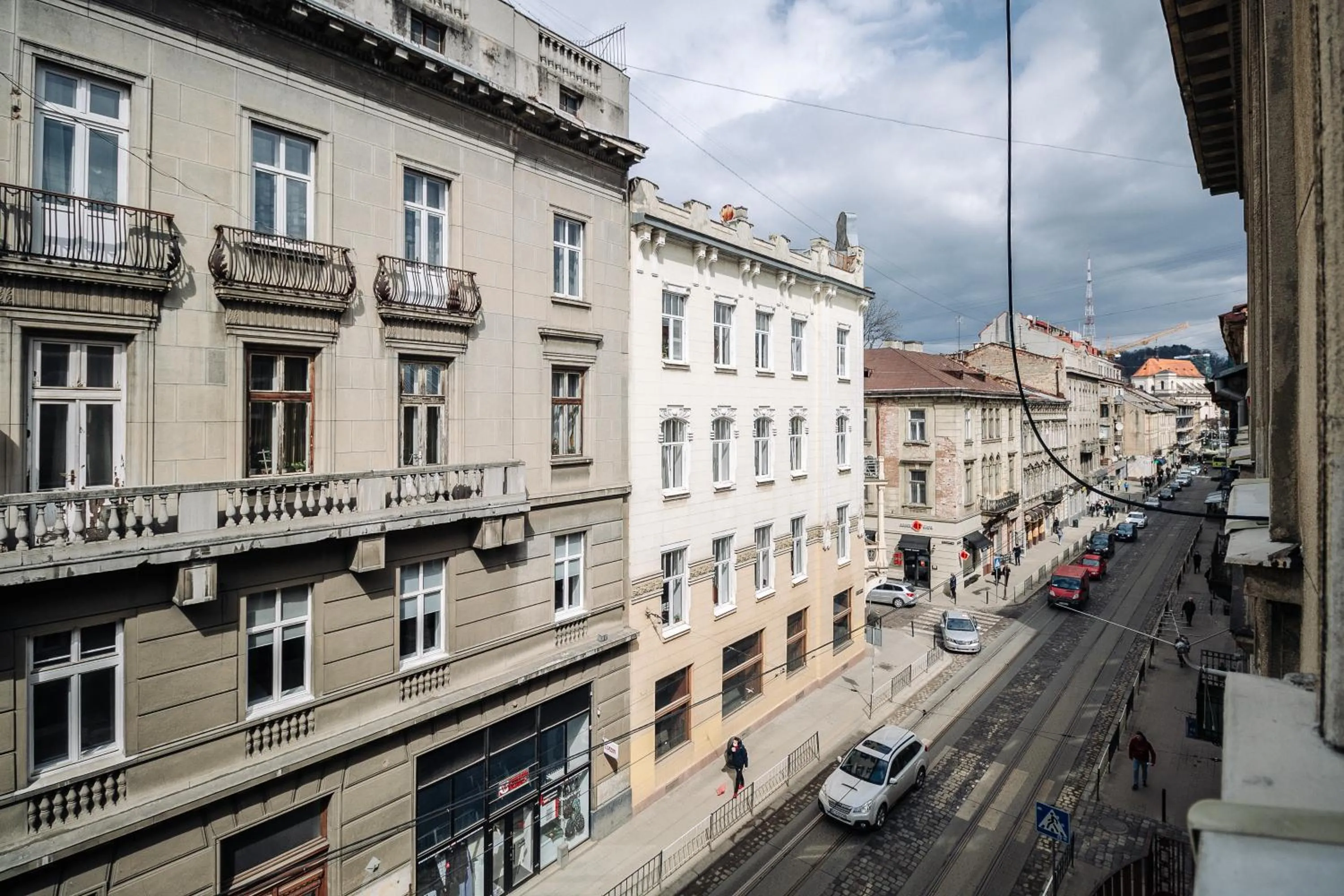 Property building in Creamy apartment