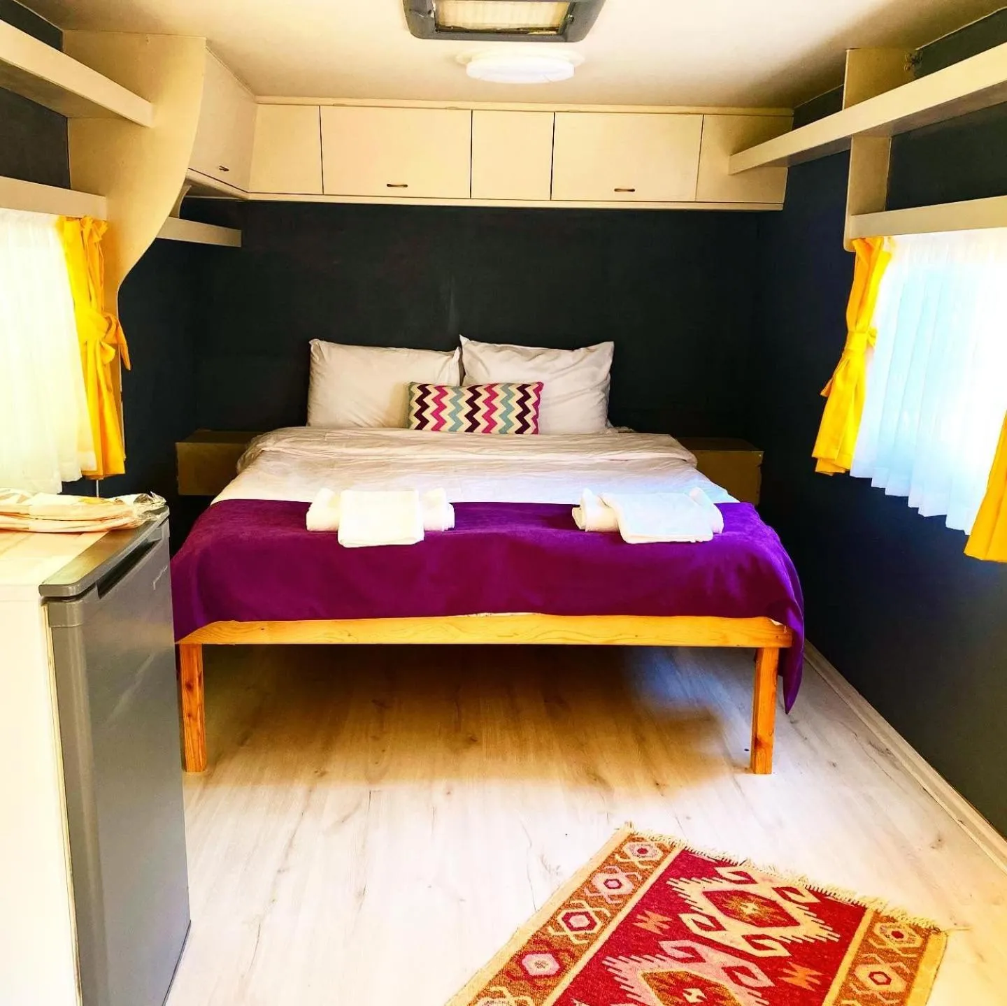 Bed in Kara Kedi Beach Bungalow