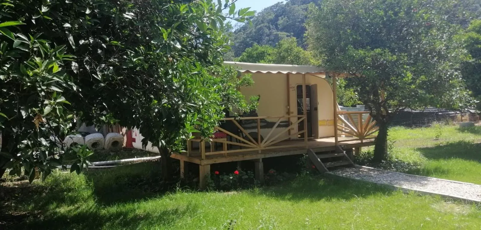 Garden view in Kara Kedi Beach Bungalow