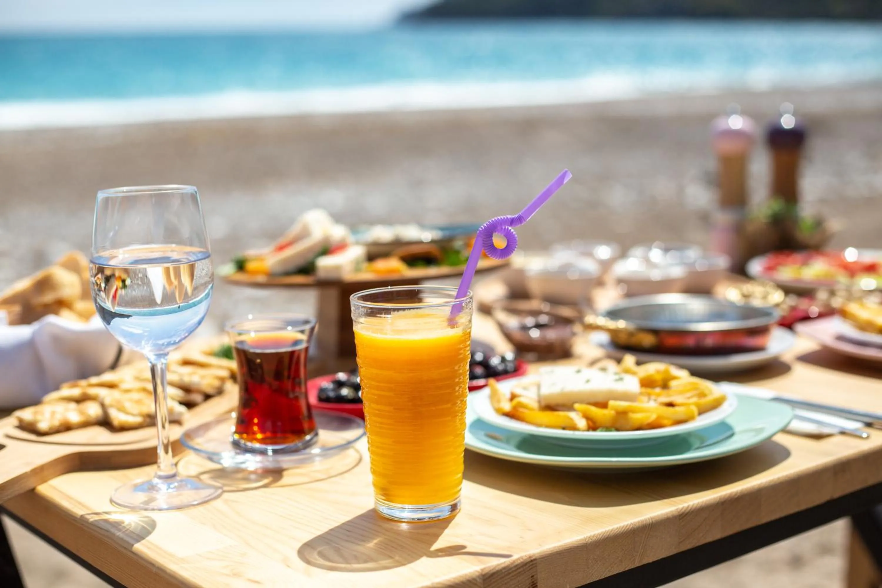 Continental breakfast in Kara Kedi Beach Bungalow
