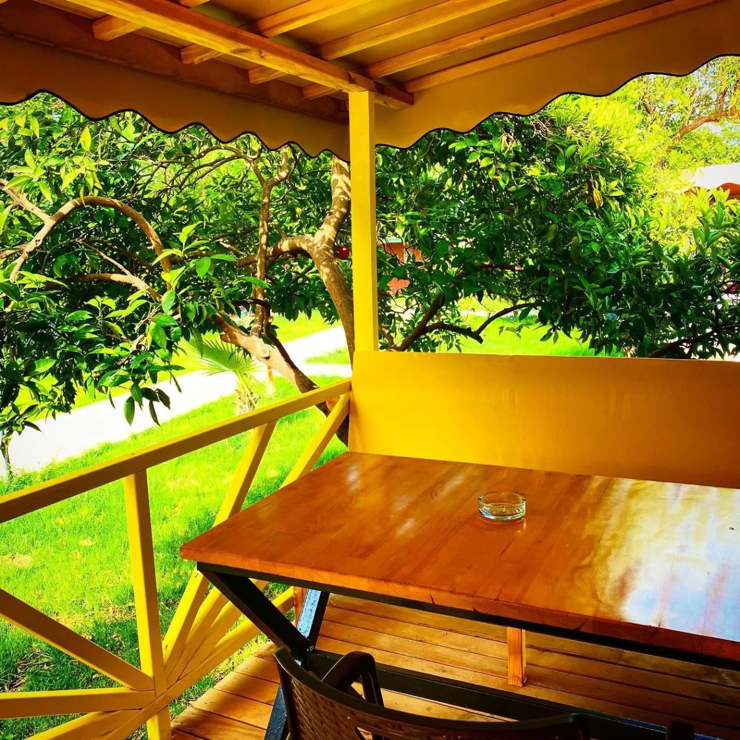 Patio in Kara Kedi Beach Bungalow