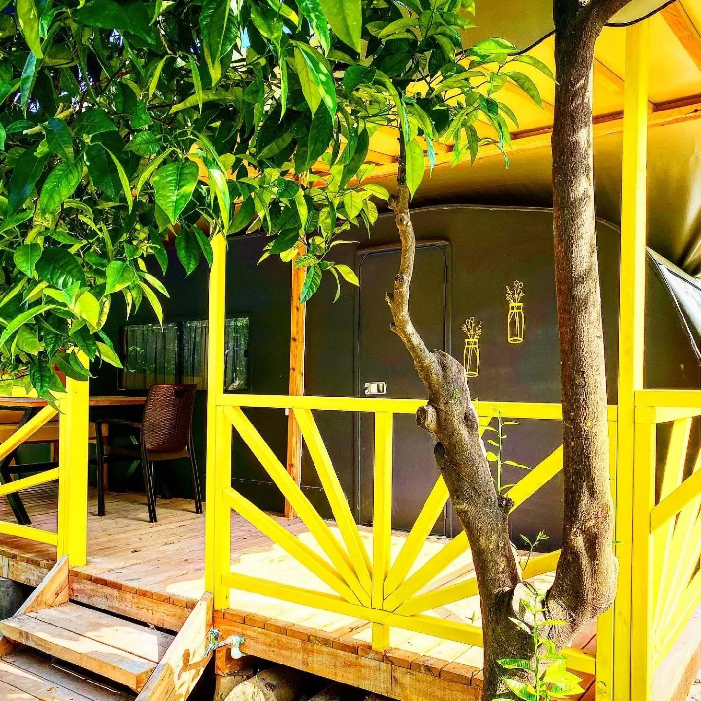 Patio in Kara Kedi Beach Bungalow