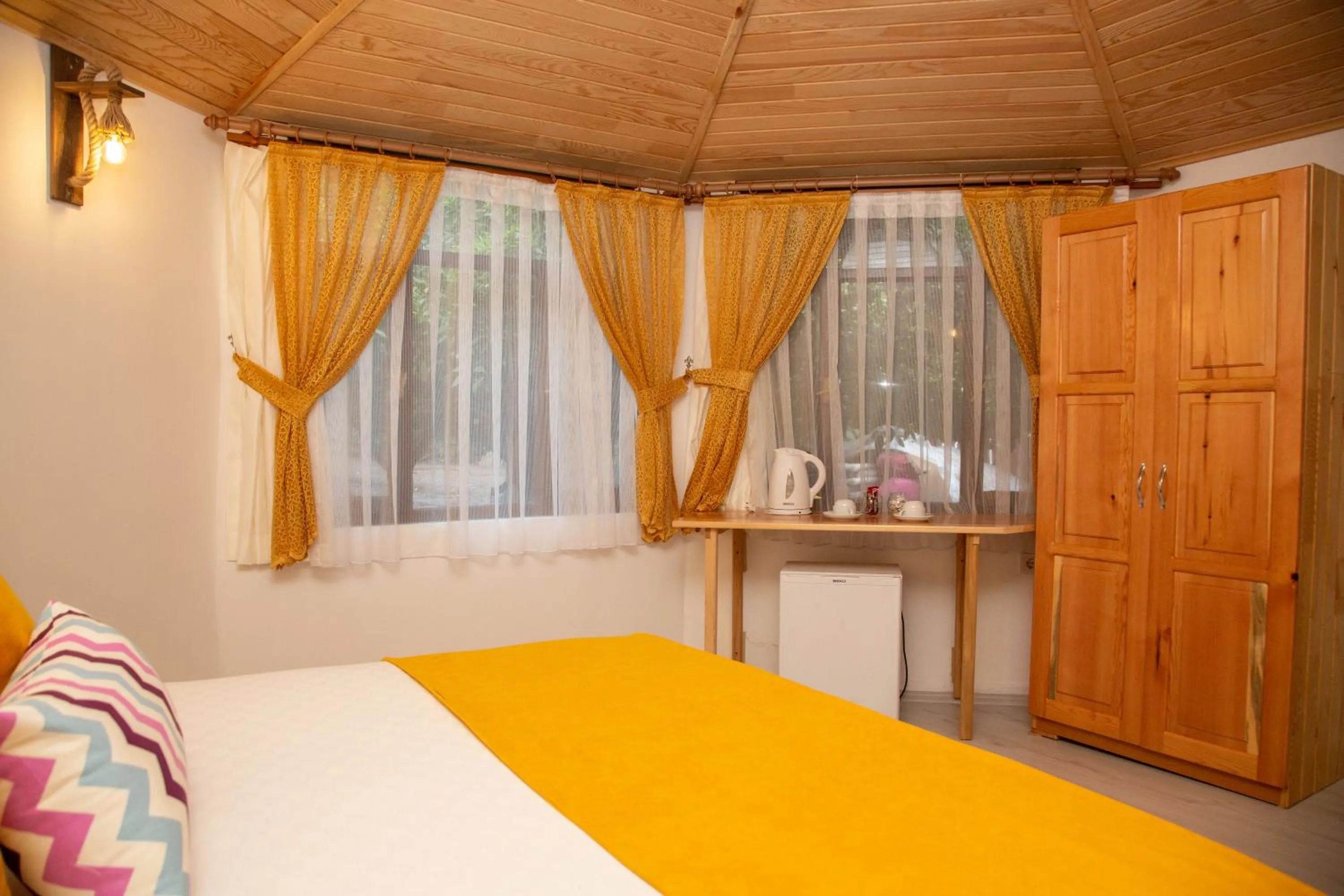 Decorative detail, Bed in Kara Kedi Beach Bungalow