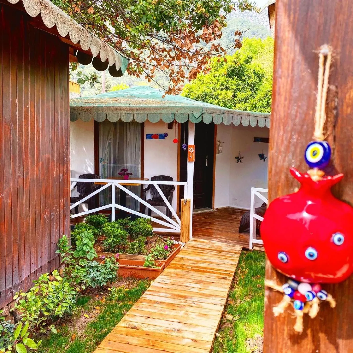 Balcony/Terrace in Kara Kedi Beach Bungalow