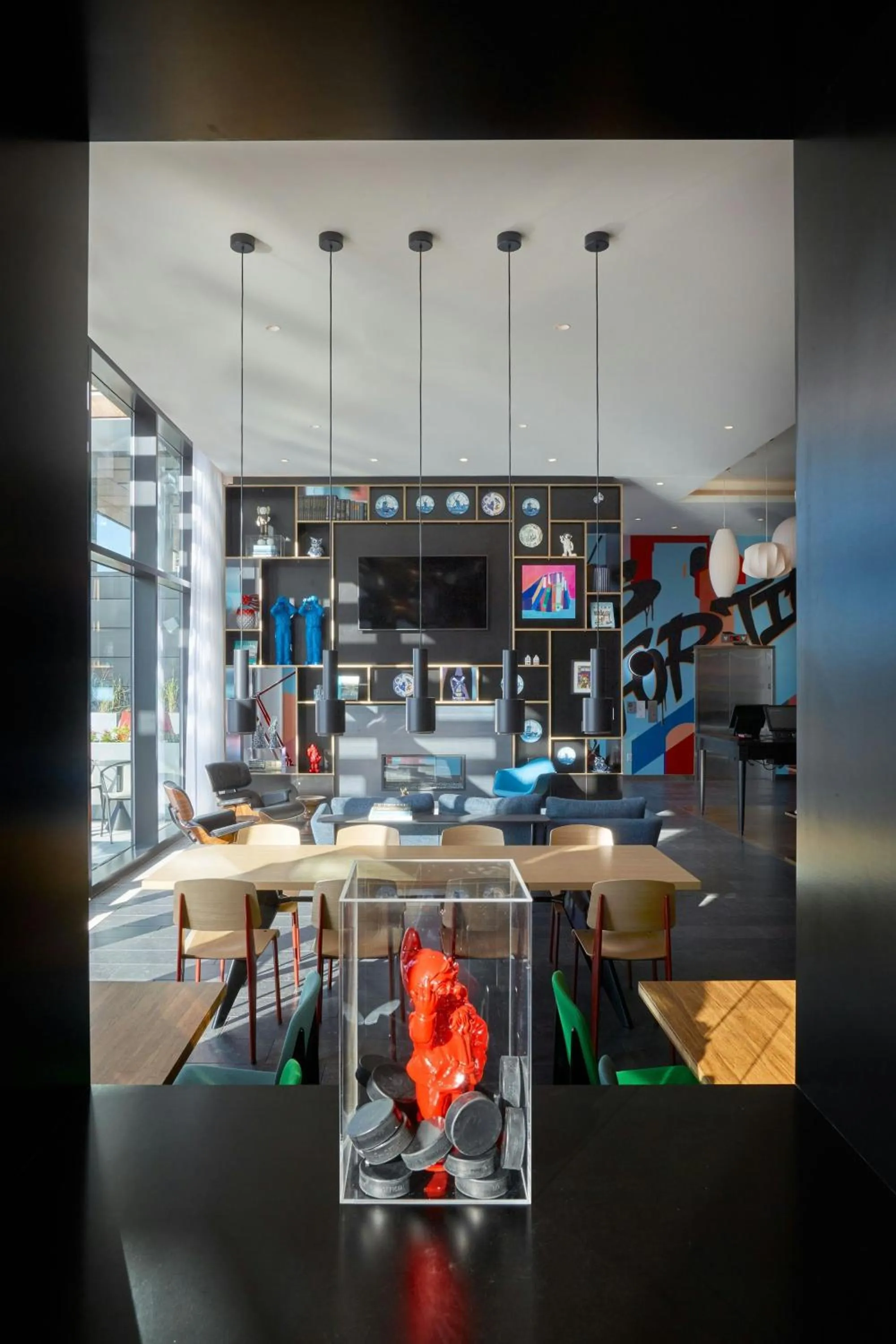 Lobby or reception in citizenM Boston North Station
