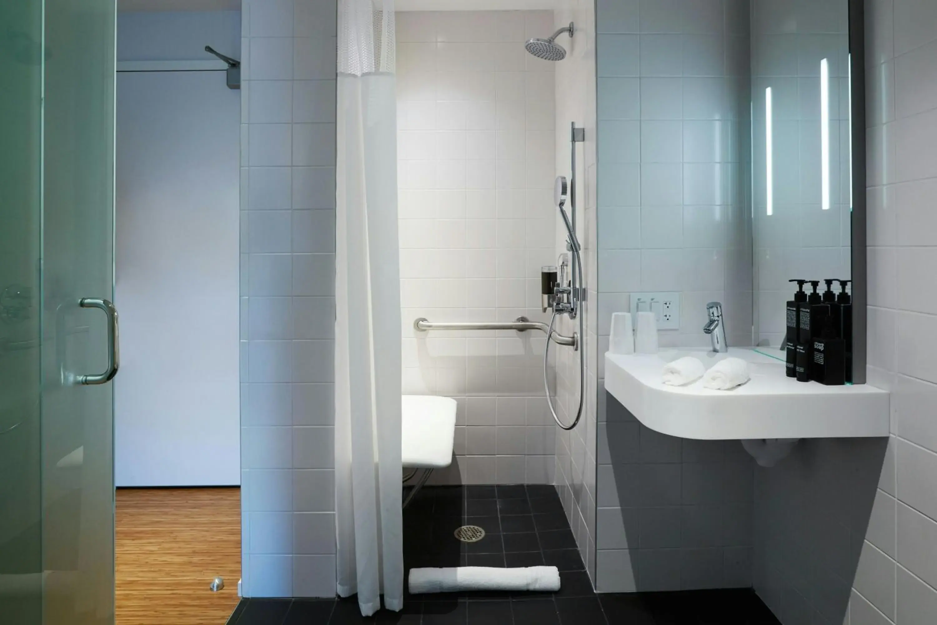 Bedroom in citizenM Boston North Station Bedroom in citizenM Boston North Station