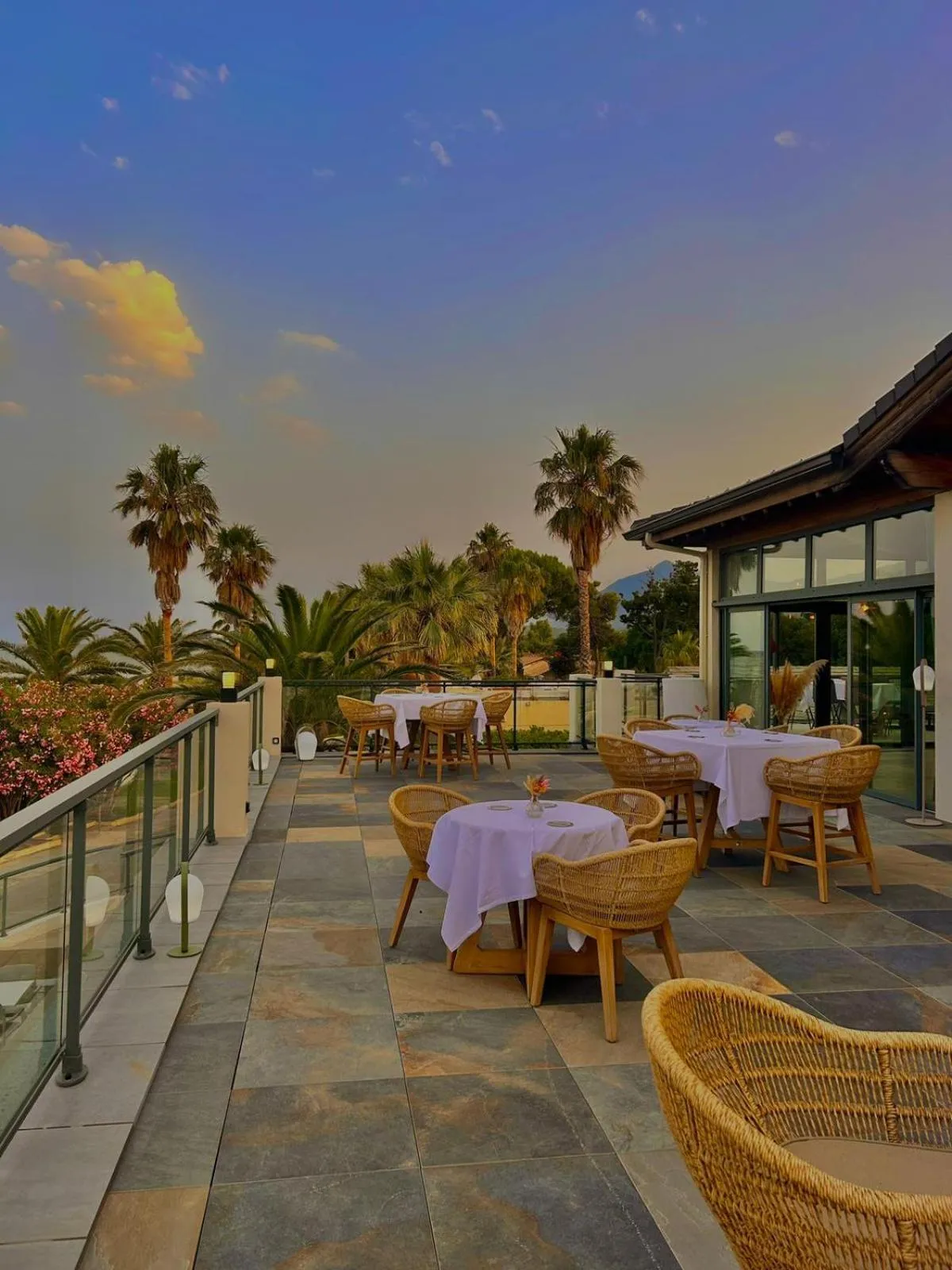 Patio in Hotel & Restaurant San Pellegrino