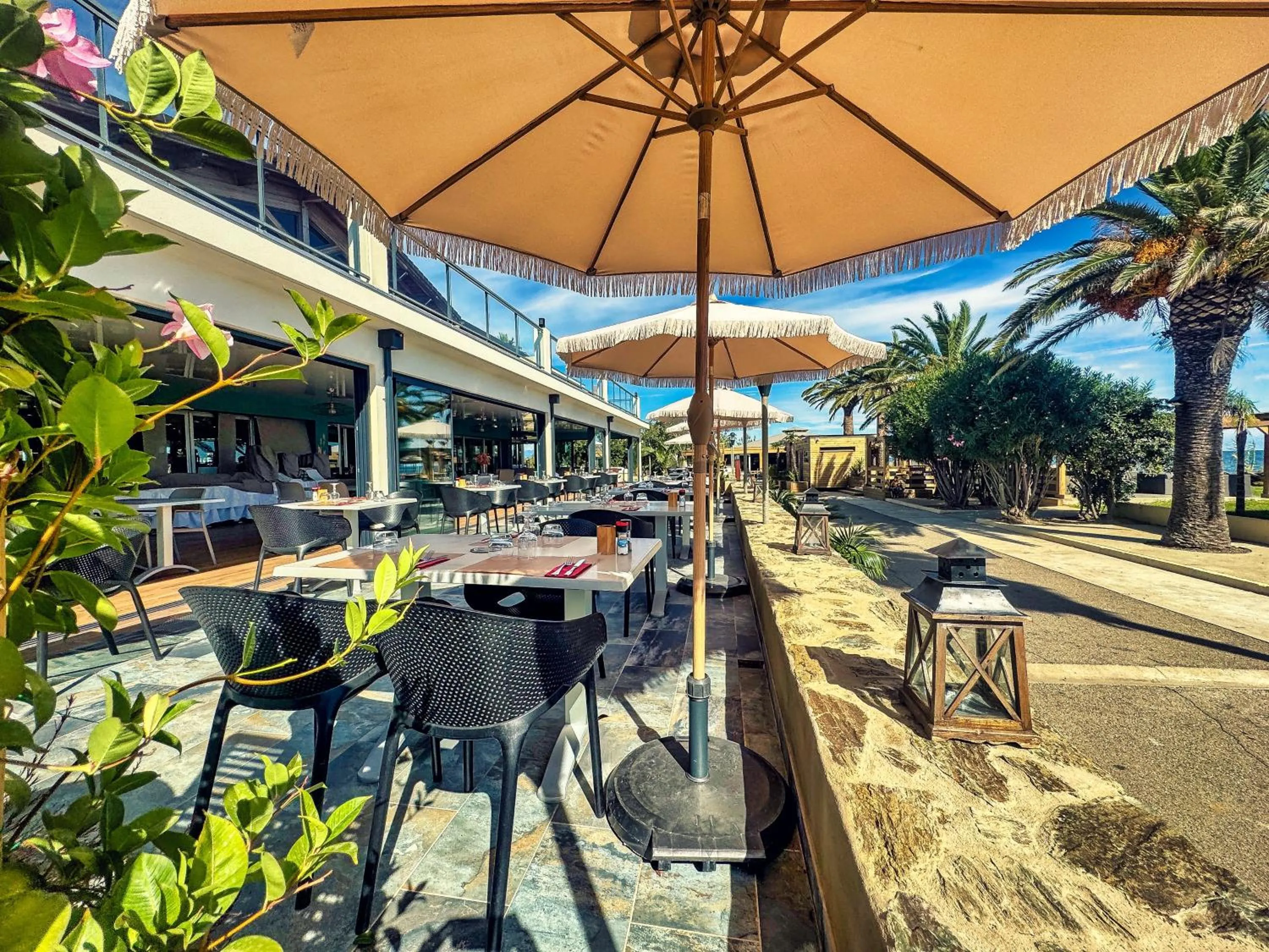 Patio in Hotel & Restaurant San Pellegrino