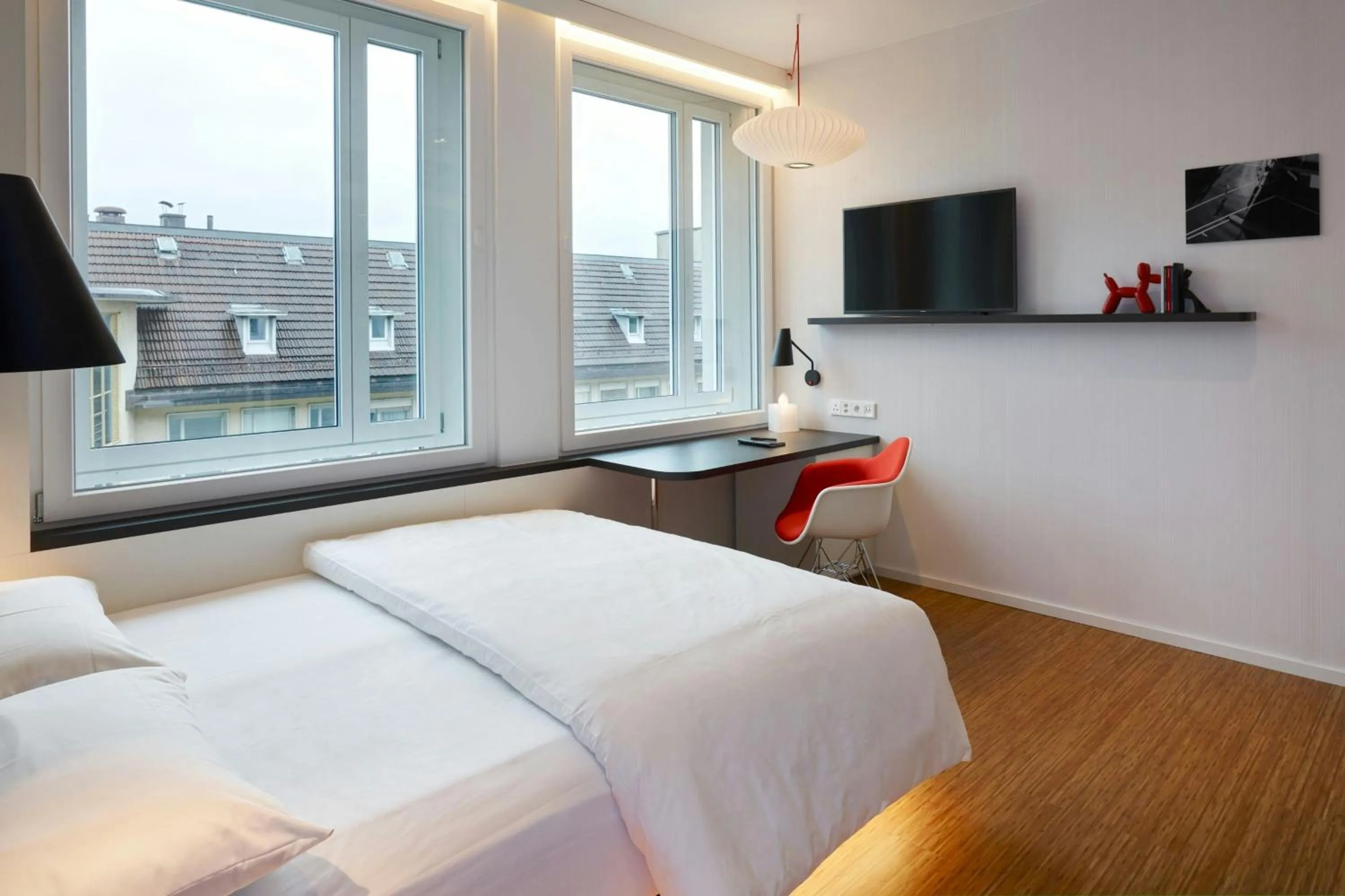 Bedroom, Bed in citizenM Zürich