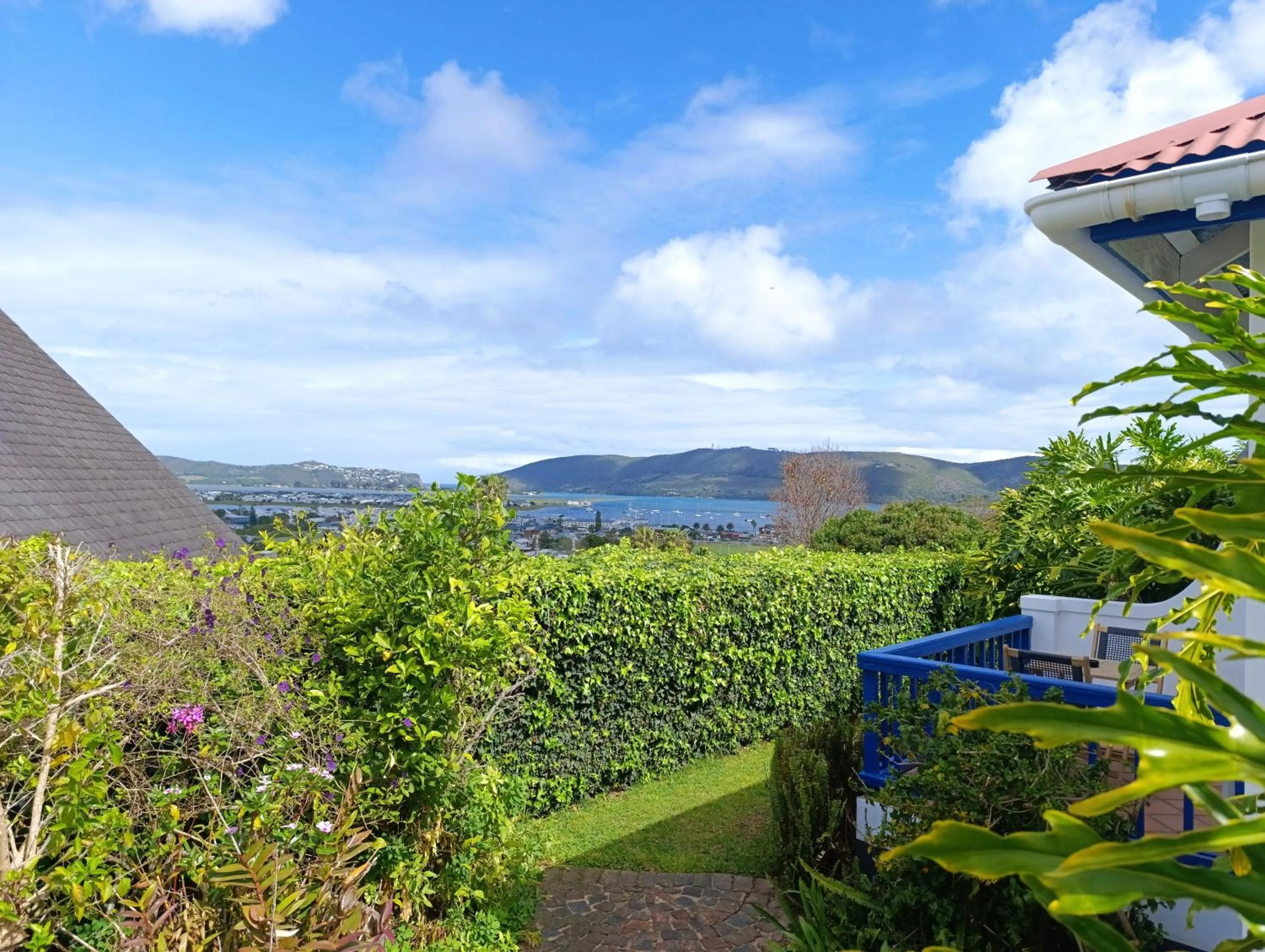 View (from property/room) in Guinea Fowl Lodge - Lagoon & Heads View B&B, Central Knysna