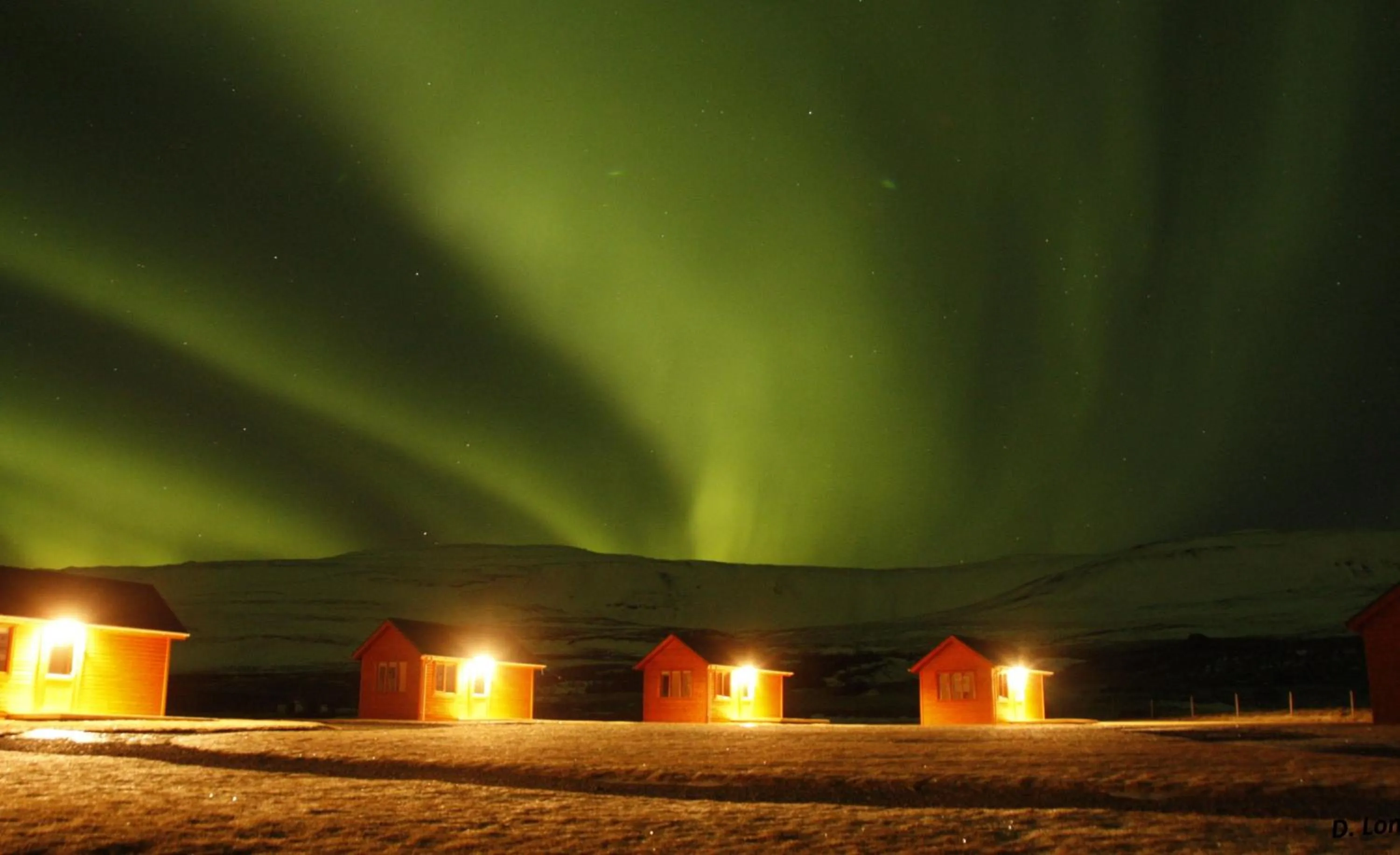 Night in Hvammstangi Cottages