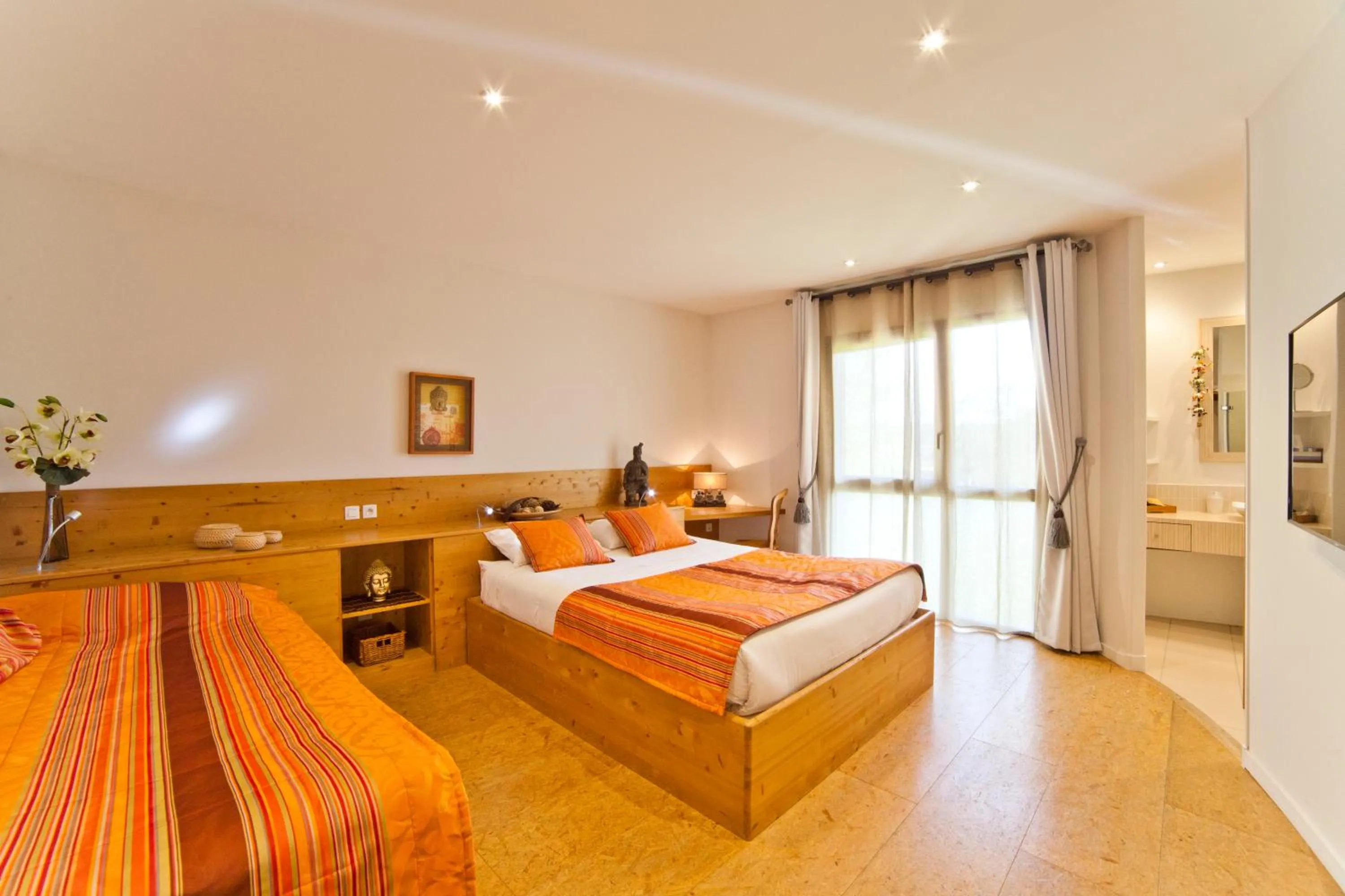 Bed in Hôtel Auberge de Chavannes