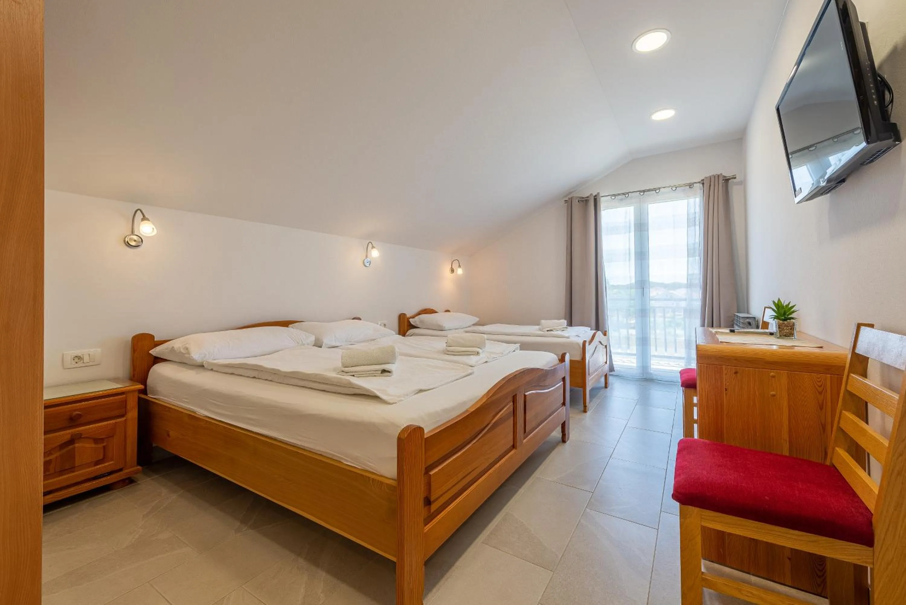 Balcony/Terrace, Bed in Bed & Breakfast Maki