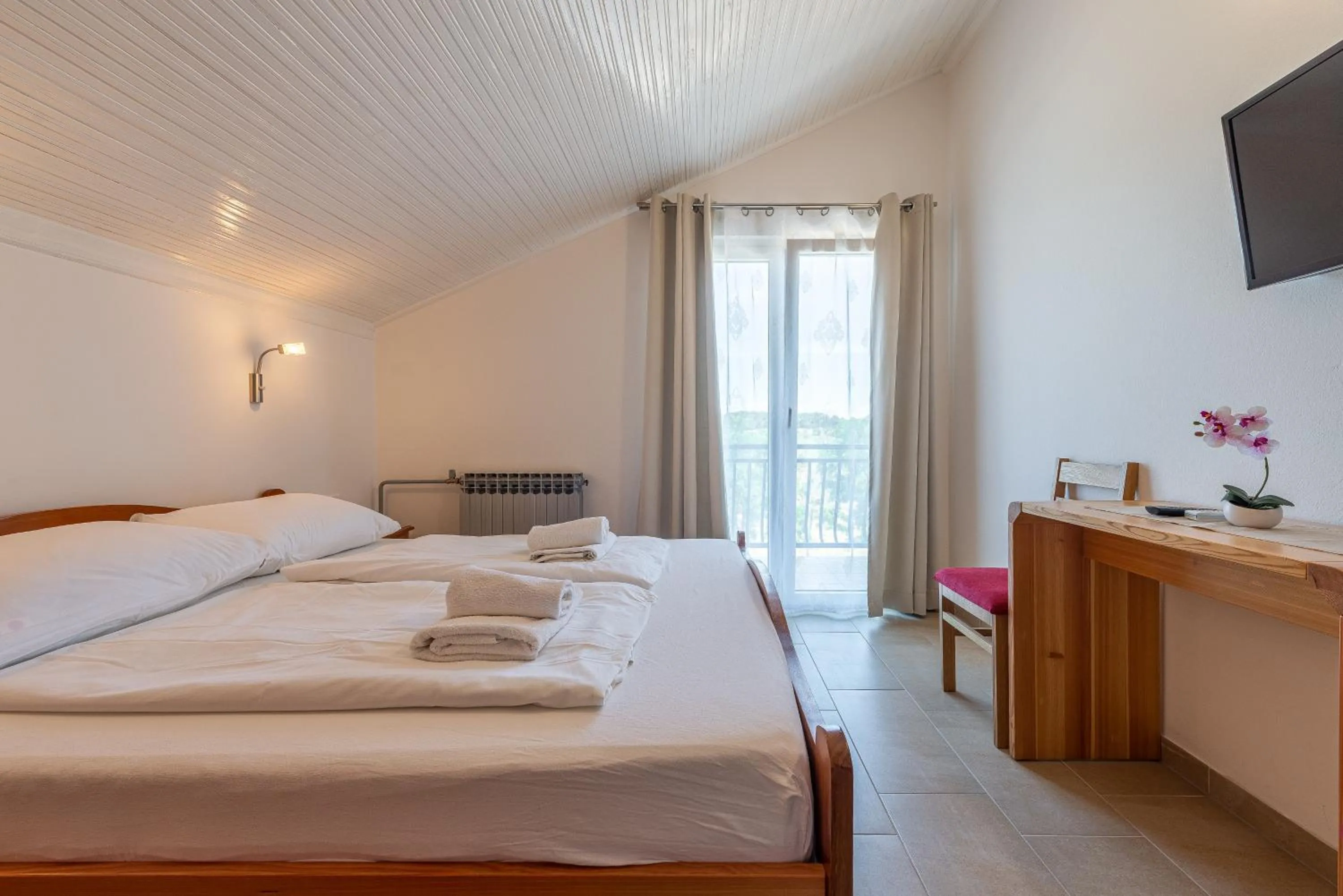 Balcony/Terrace, Bed in Bed & Breakfast Maki