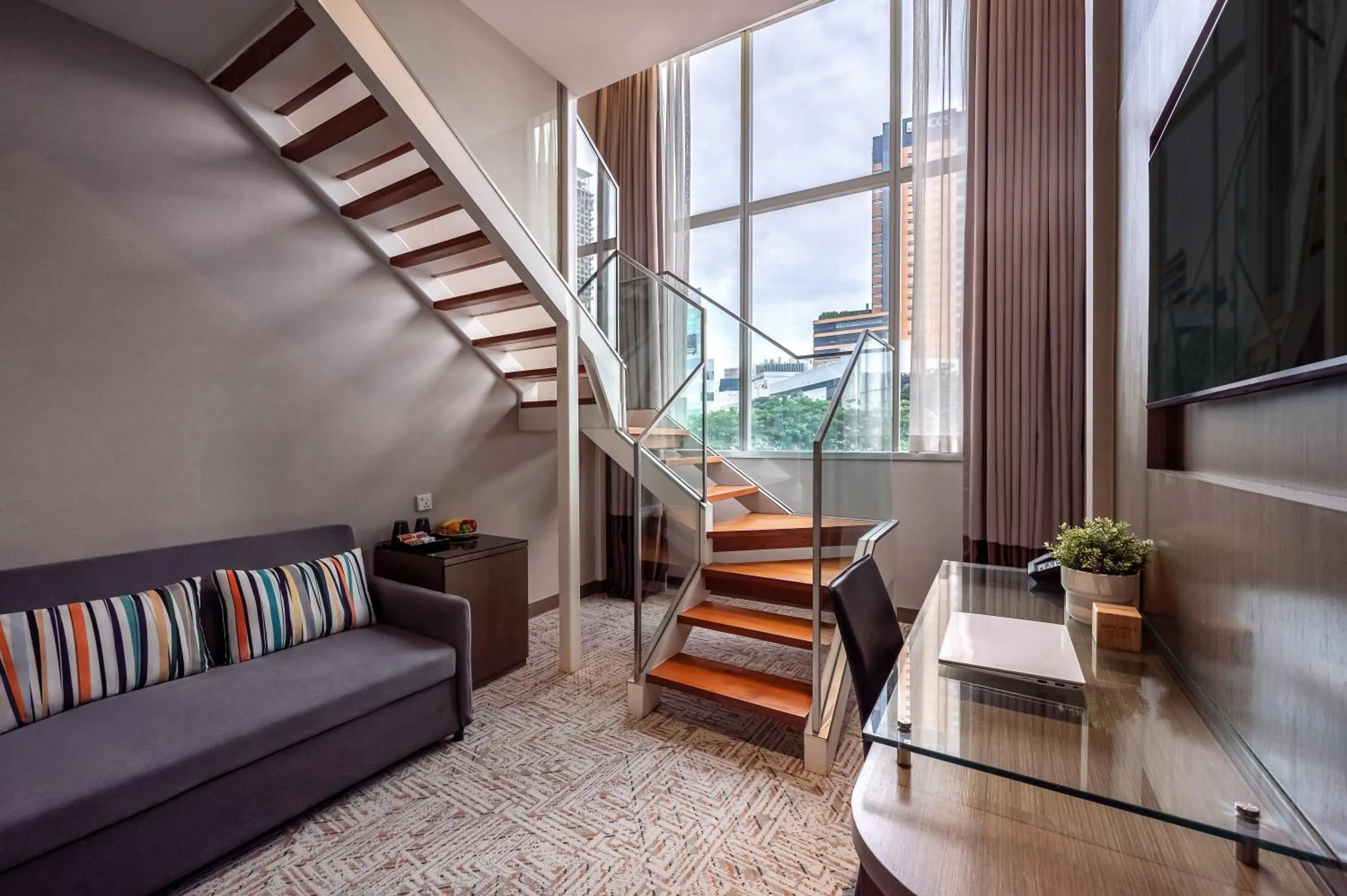 Living room in Dorsett Singapore - Newly Refurbished