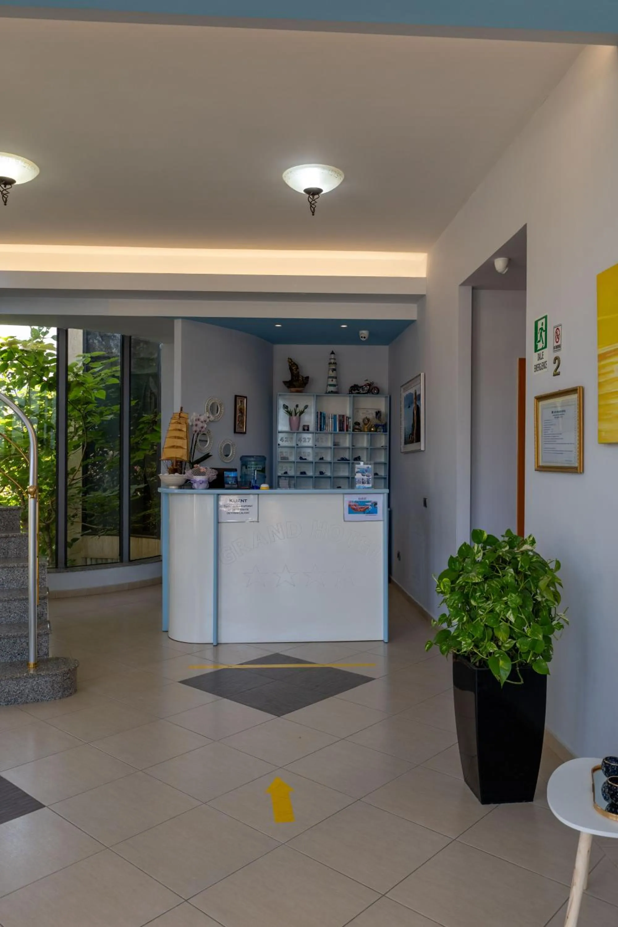 Lobby or reception in Grand Hotel Aita