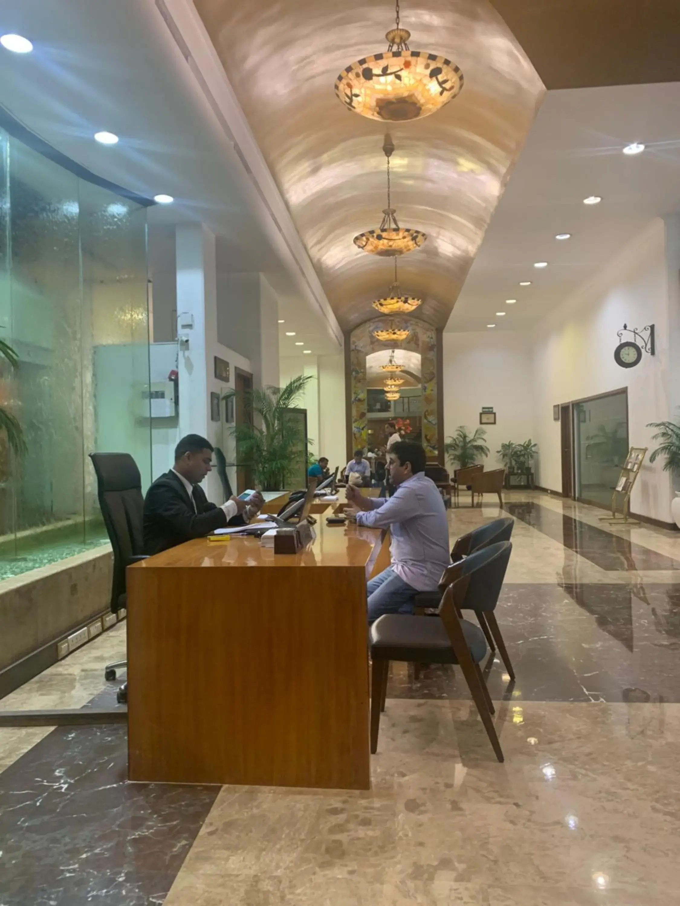 Lobby or reception in Hotel Aurora Towers Lobby or reception in Hotel Aurora Towers