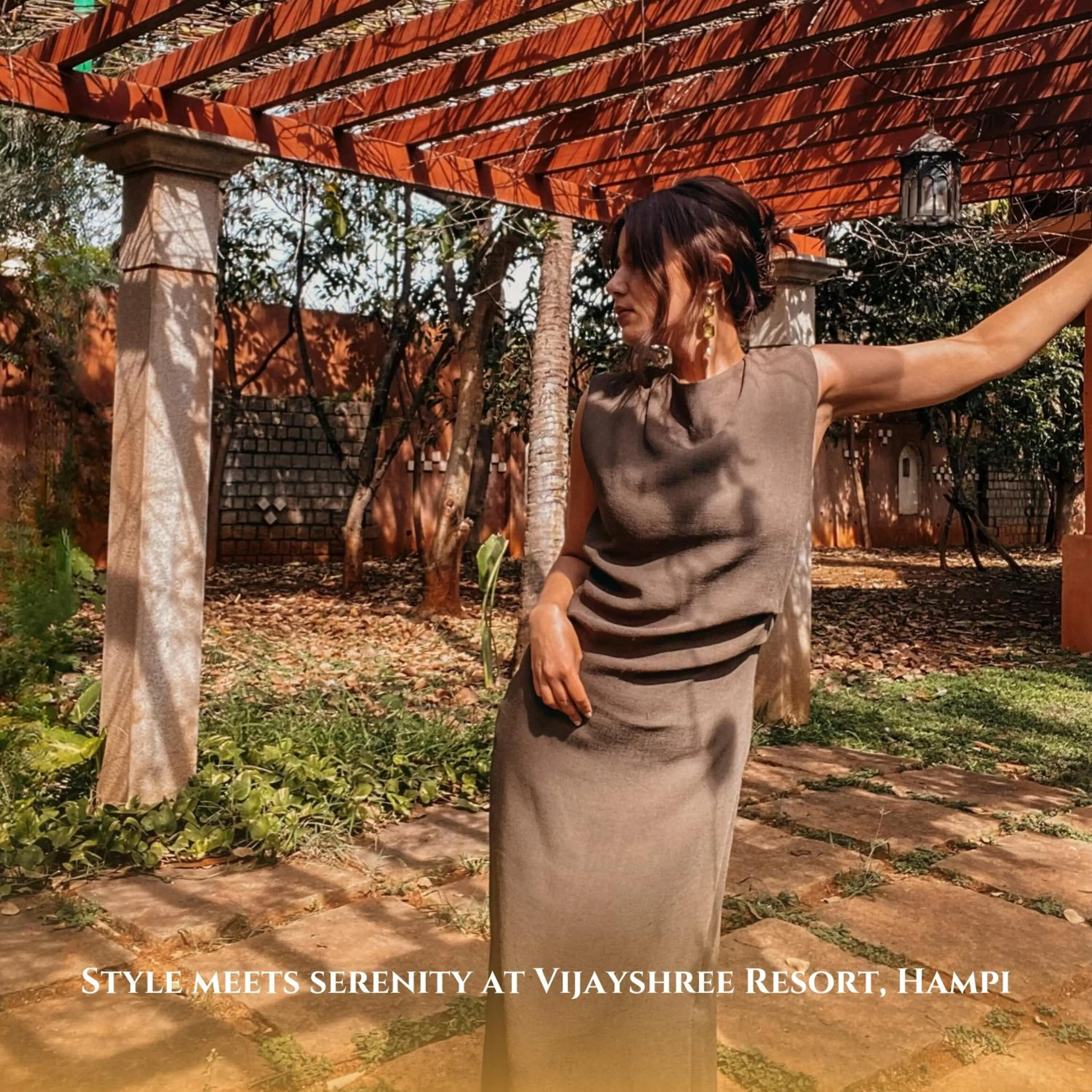 Garden in Vijayshree Resort, Hampi