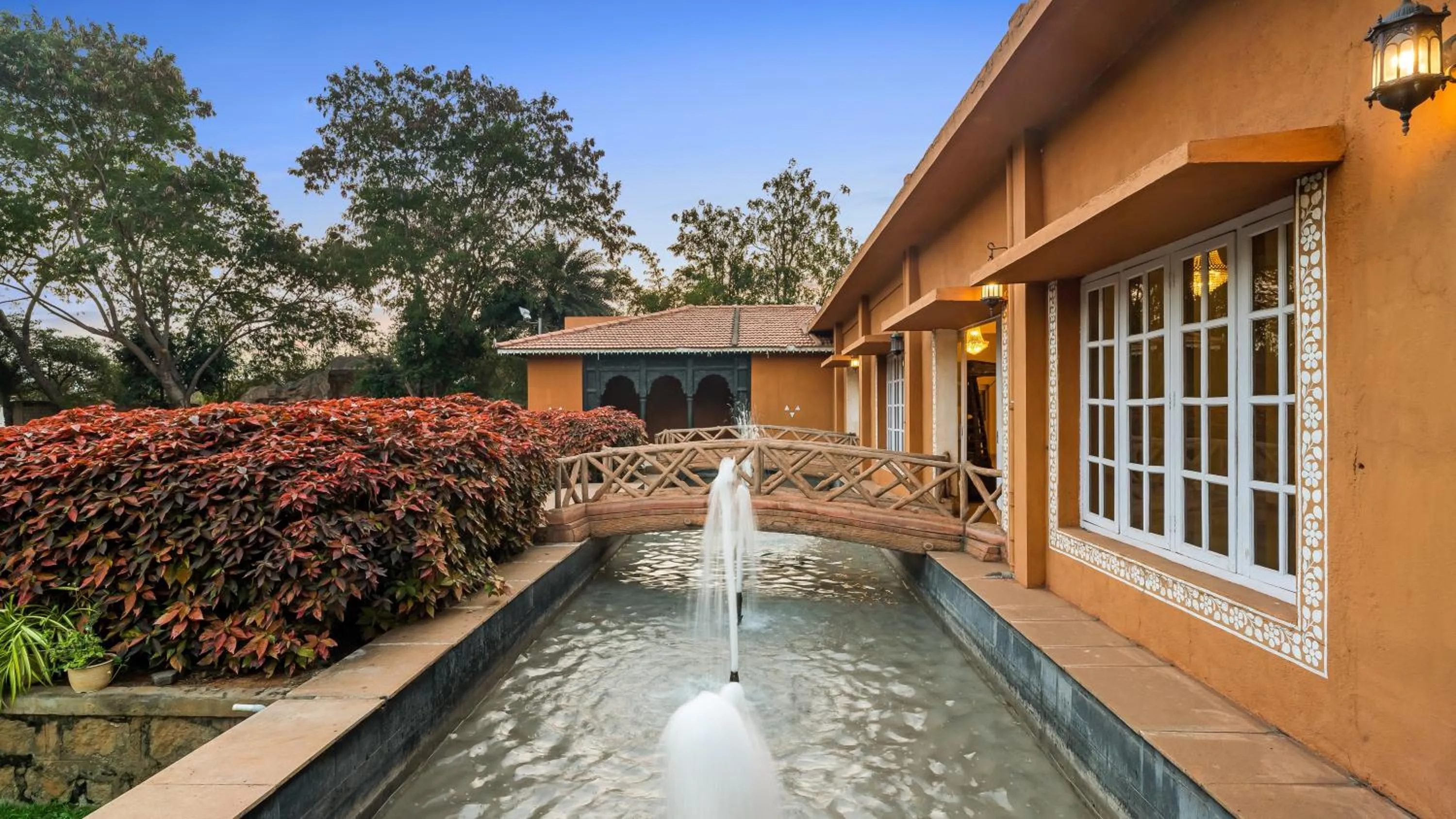 Property building in Vijayshree Resort, Hampi