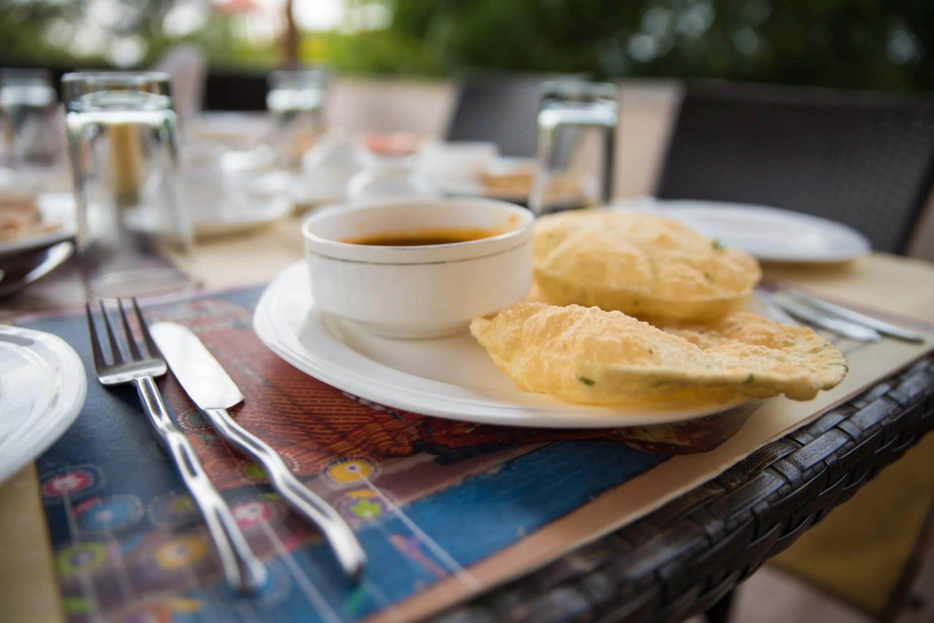 Food close-up in Vijayshree Resort, Hampi