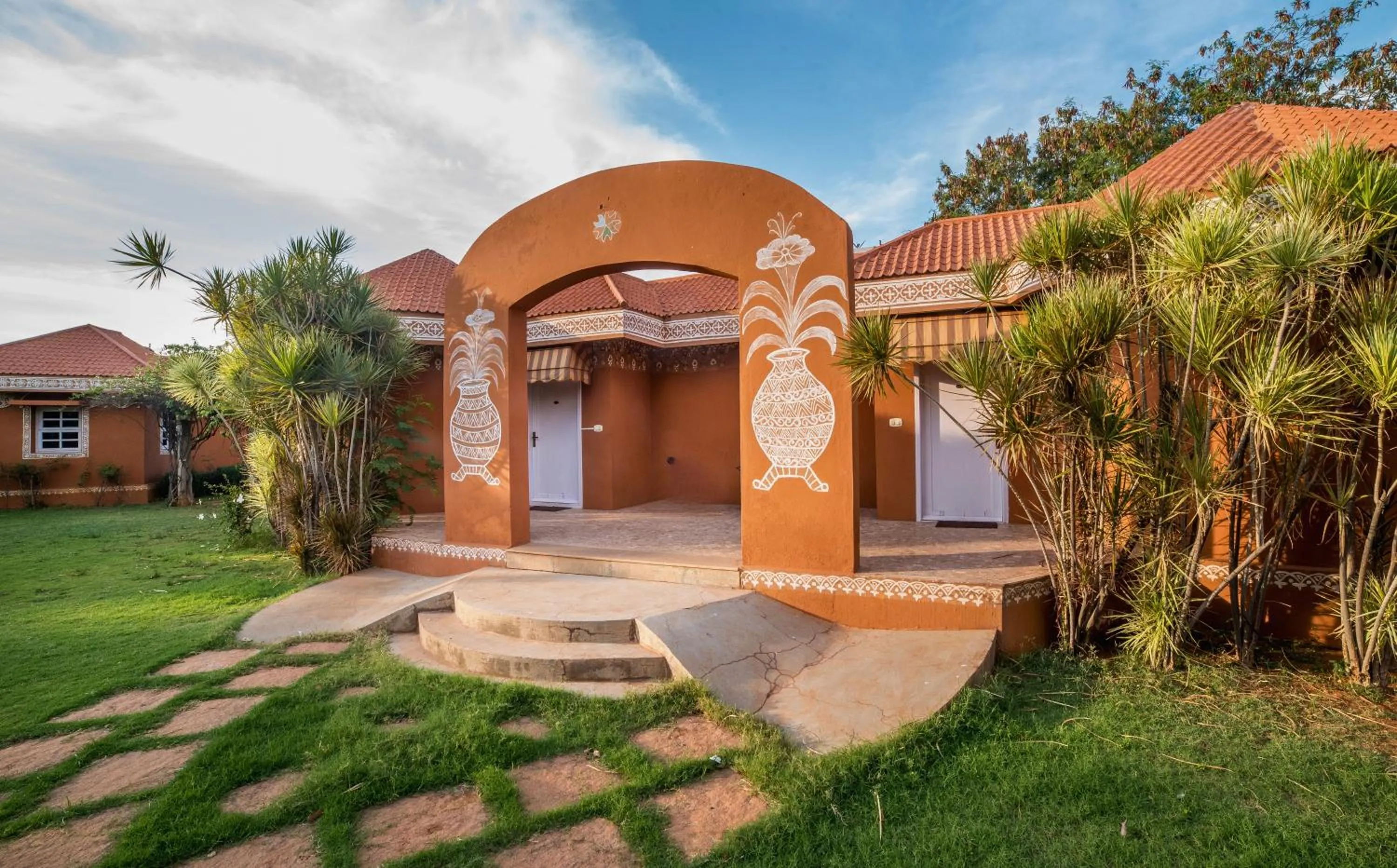 Property building in Vijayshree Resort, Hampi