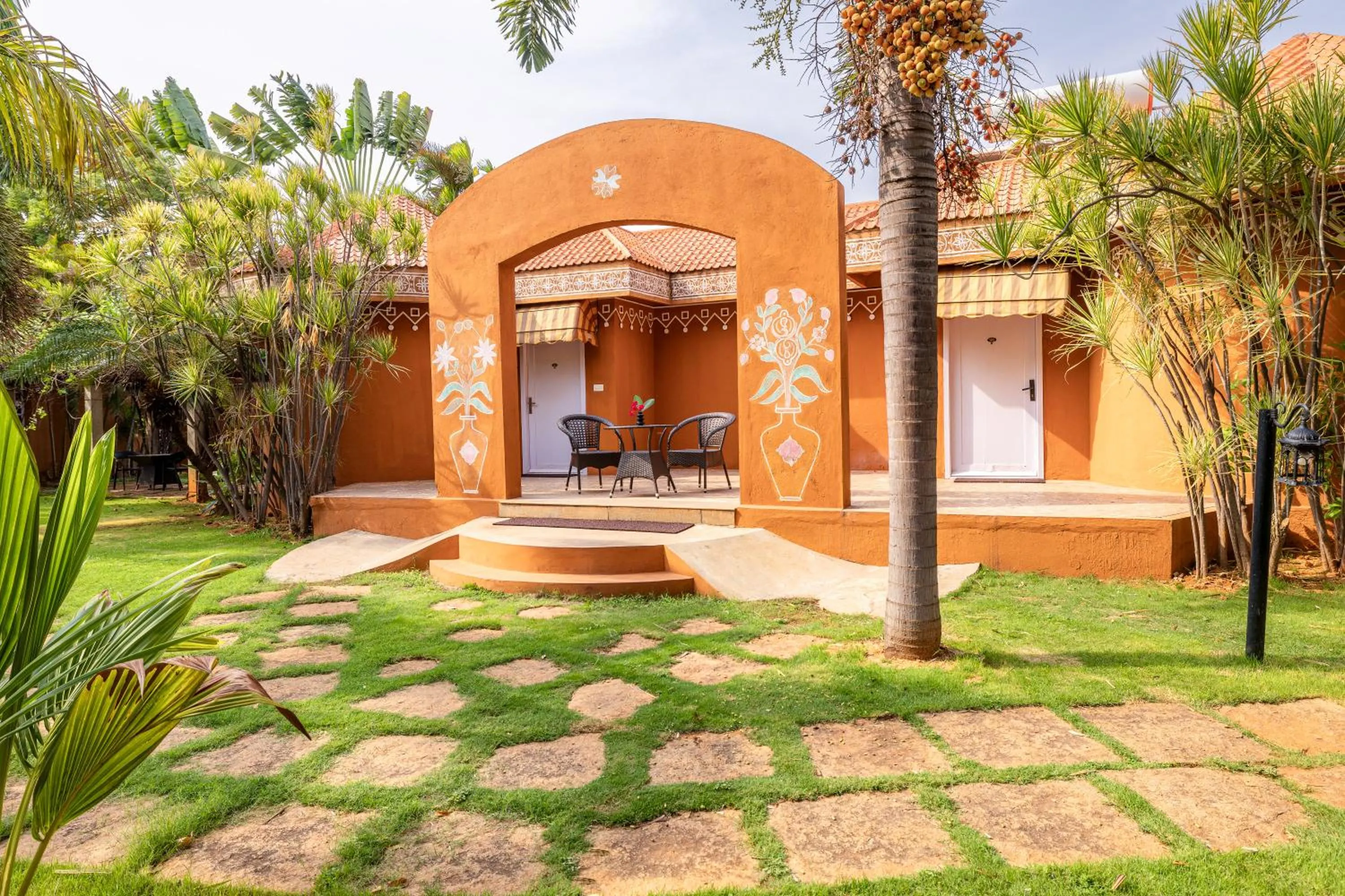 Facade/entrance in Vijayshree Resort, Hampi