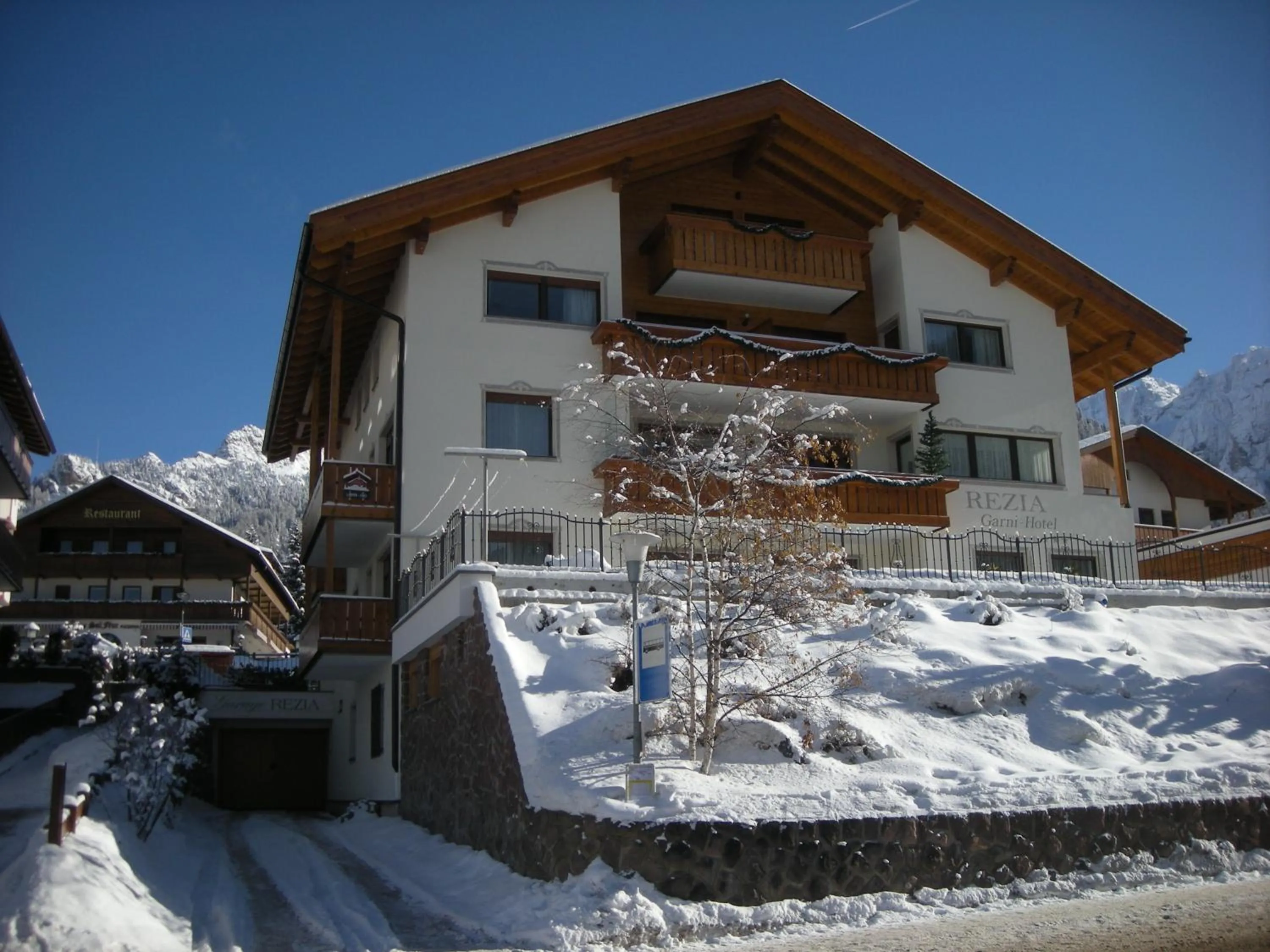Property building in Garni Hotel Rezia