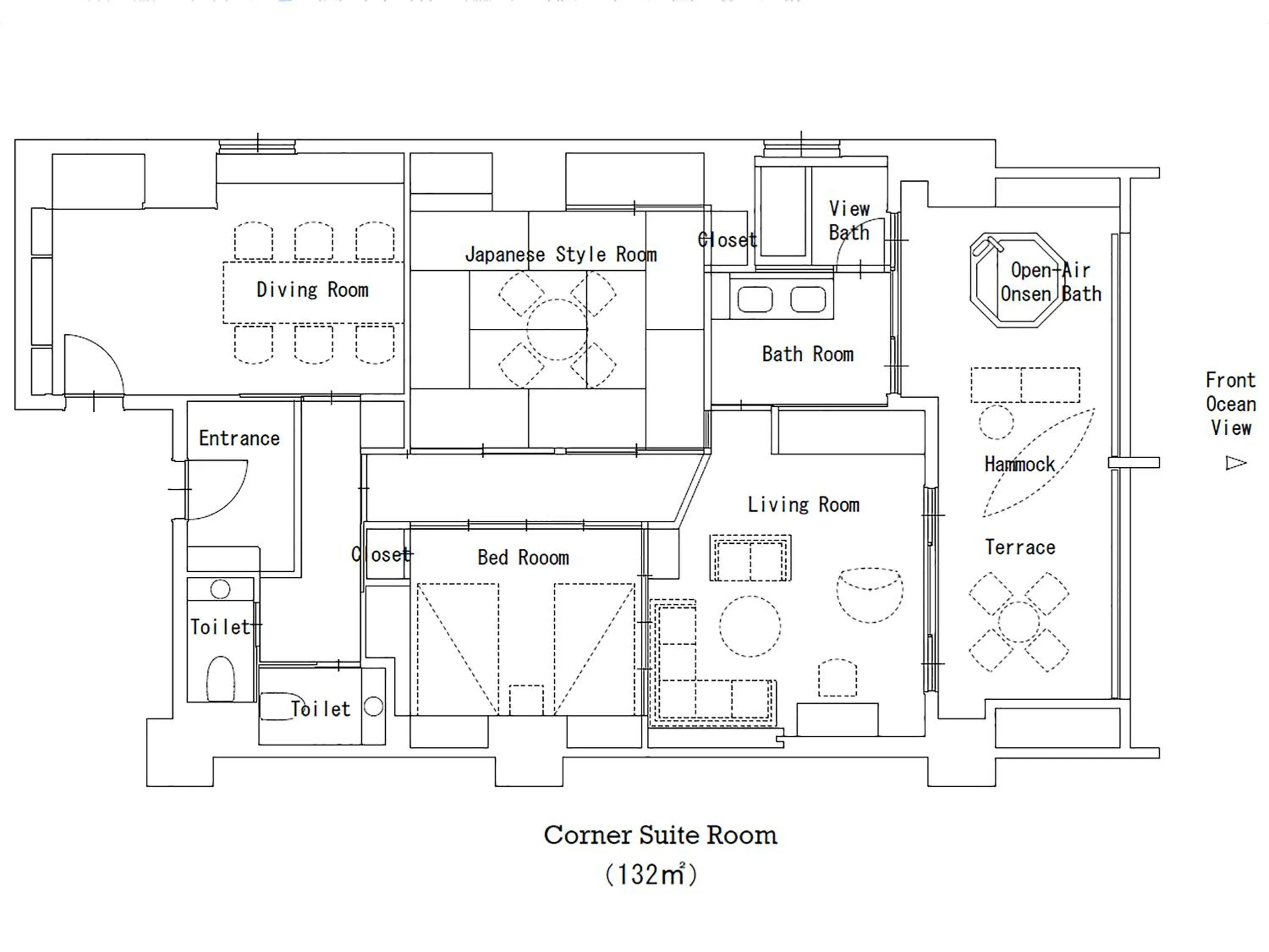Photo of the whole room in Kaike Yugetsu
