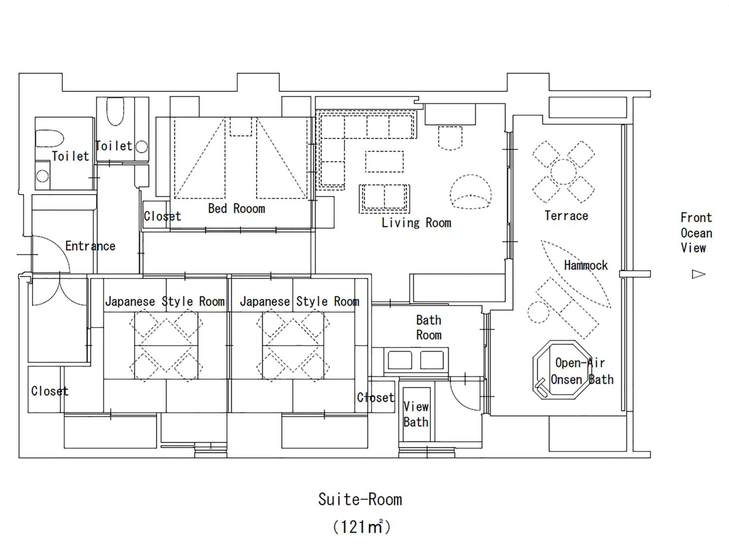 Photo of the whole room in Kaike Yugetsu