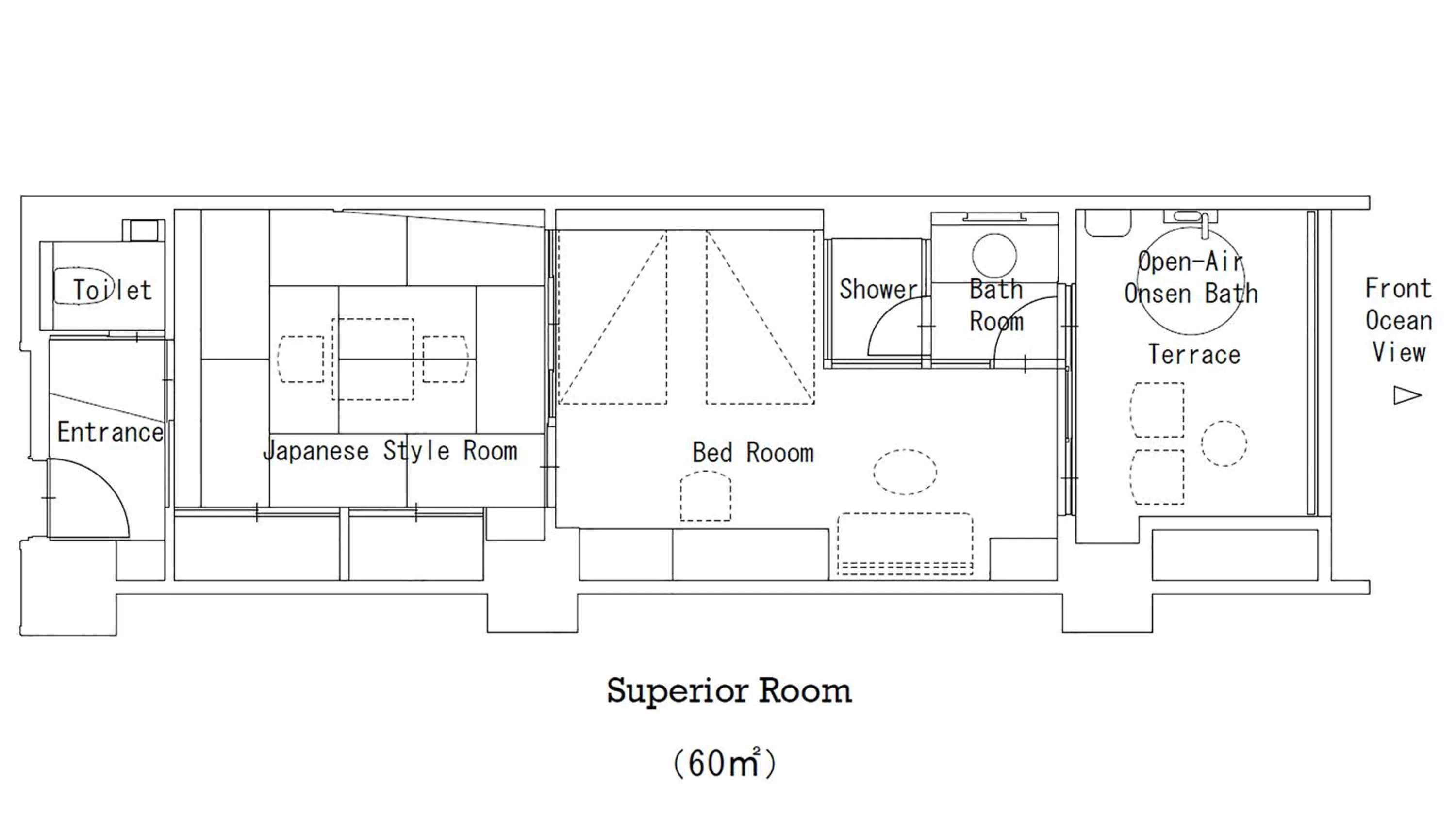 Photo of the whole room in Kaike Yugetsu