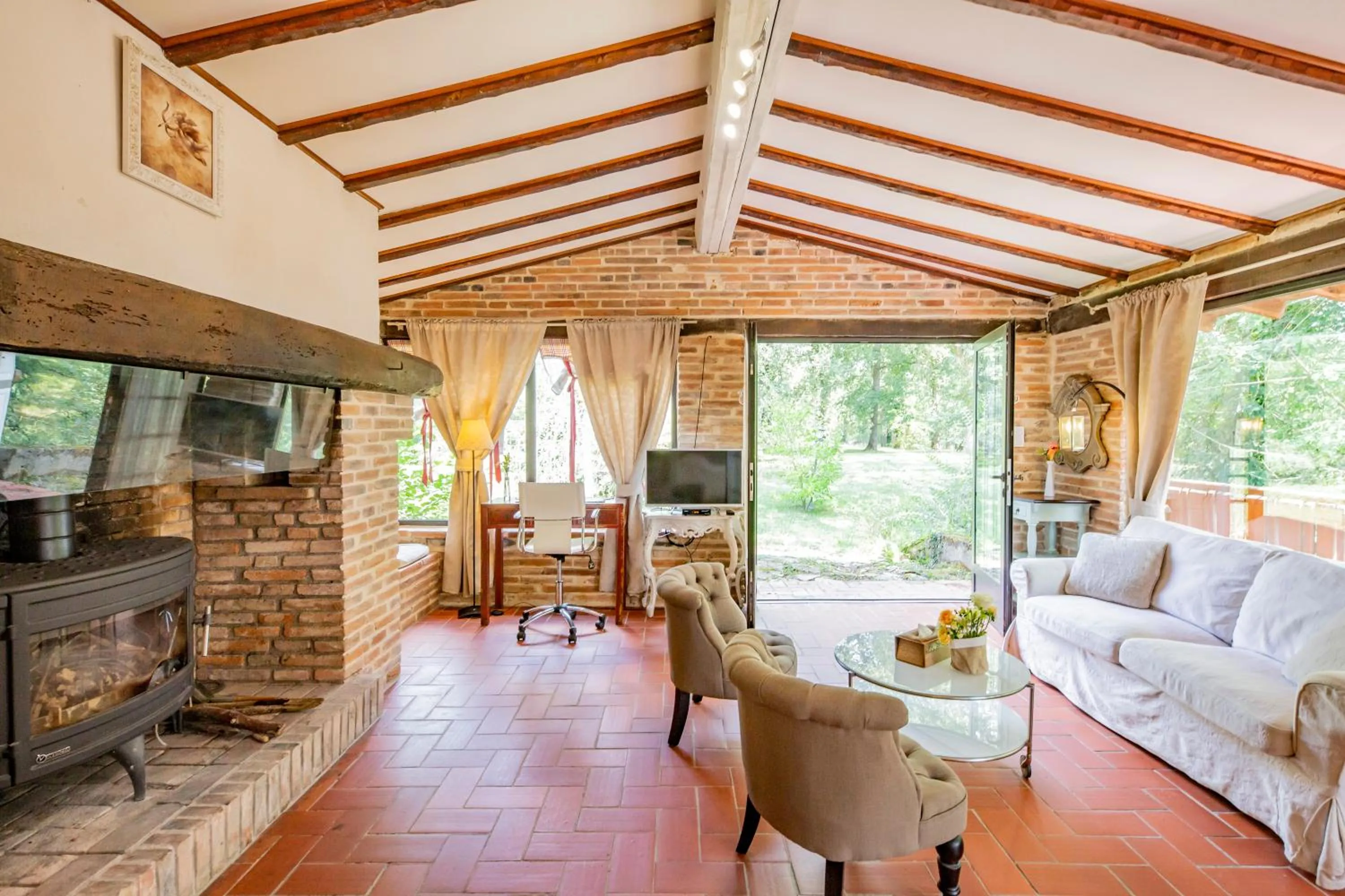 Living room in Le Moulin de Rudelle