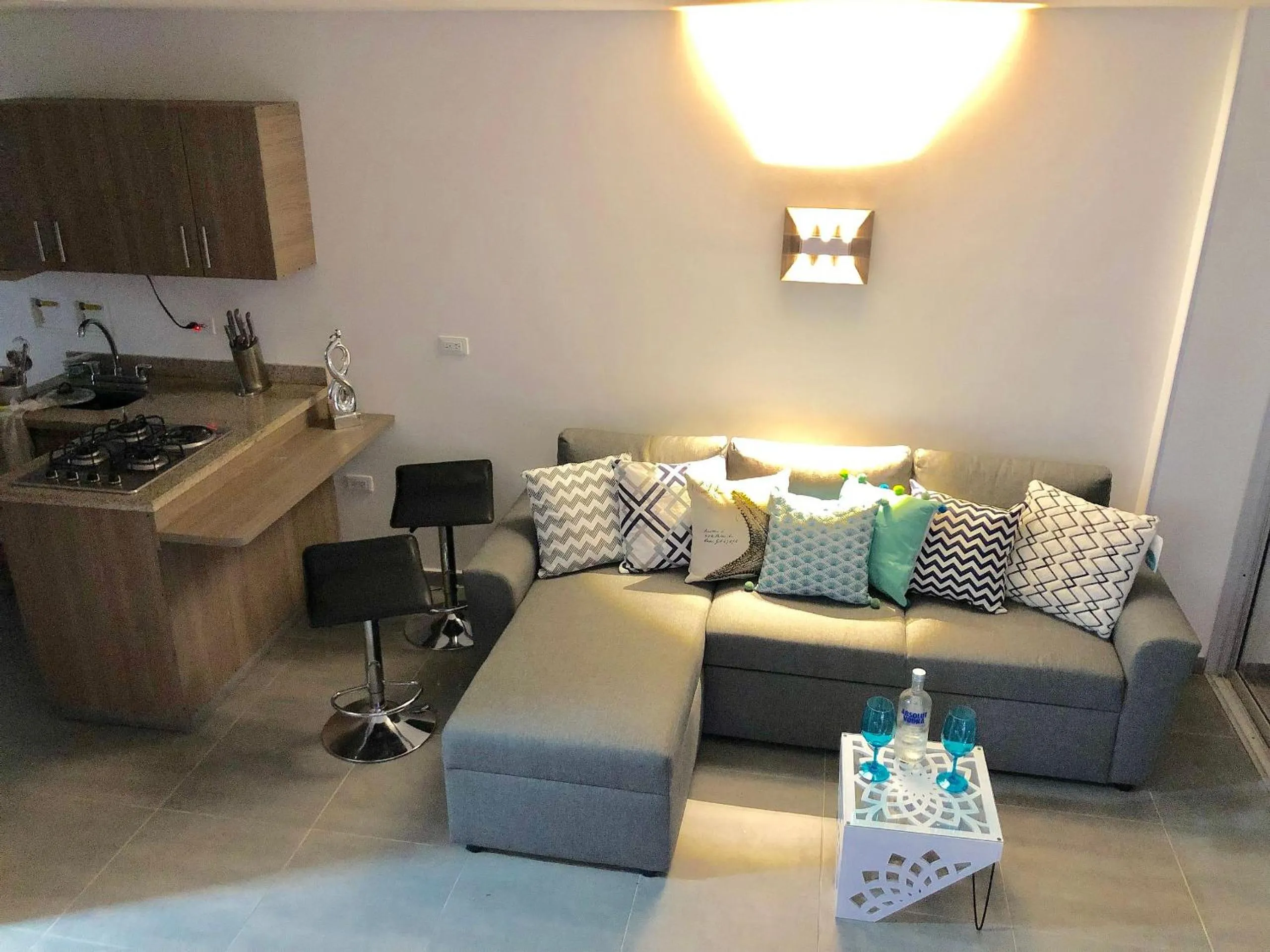 Living room in Apartamentos View, calle del Malecón frente al lago