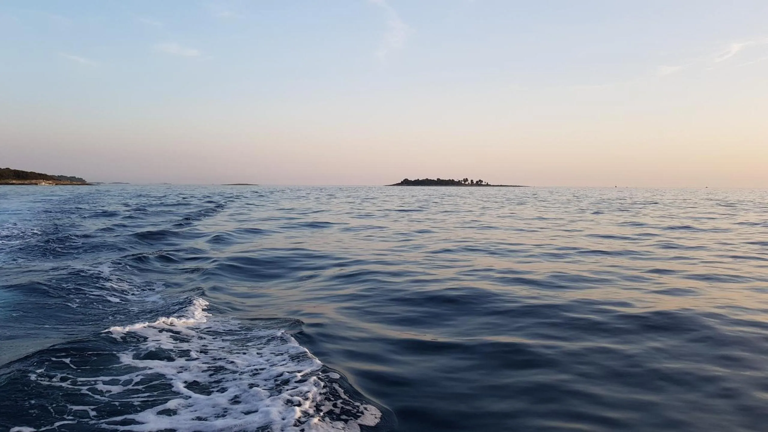 Sunset in Mobile Homes Banko in Bijela Uvala and Zelena laguna