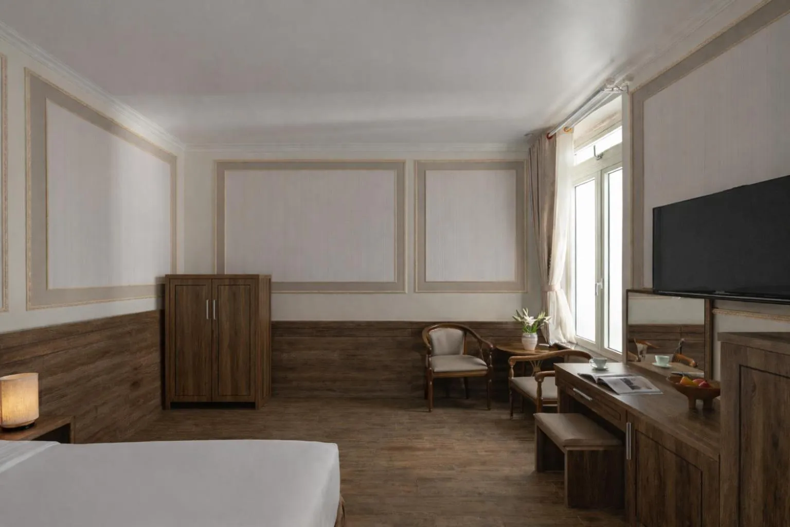 Photo of the whole room, Bed in New Life Hotel - Da Lat