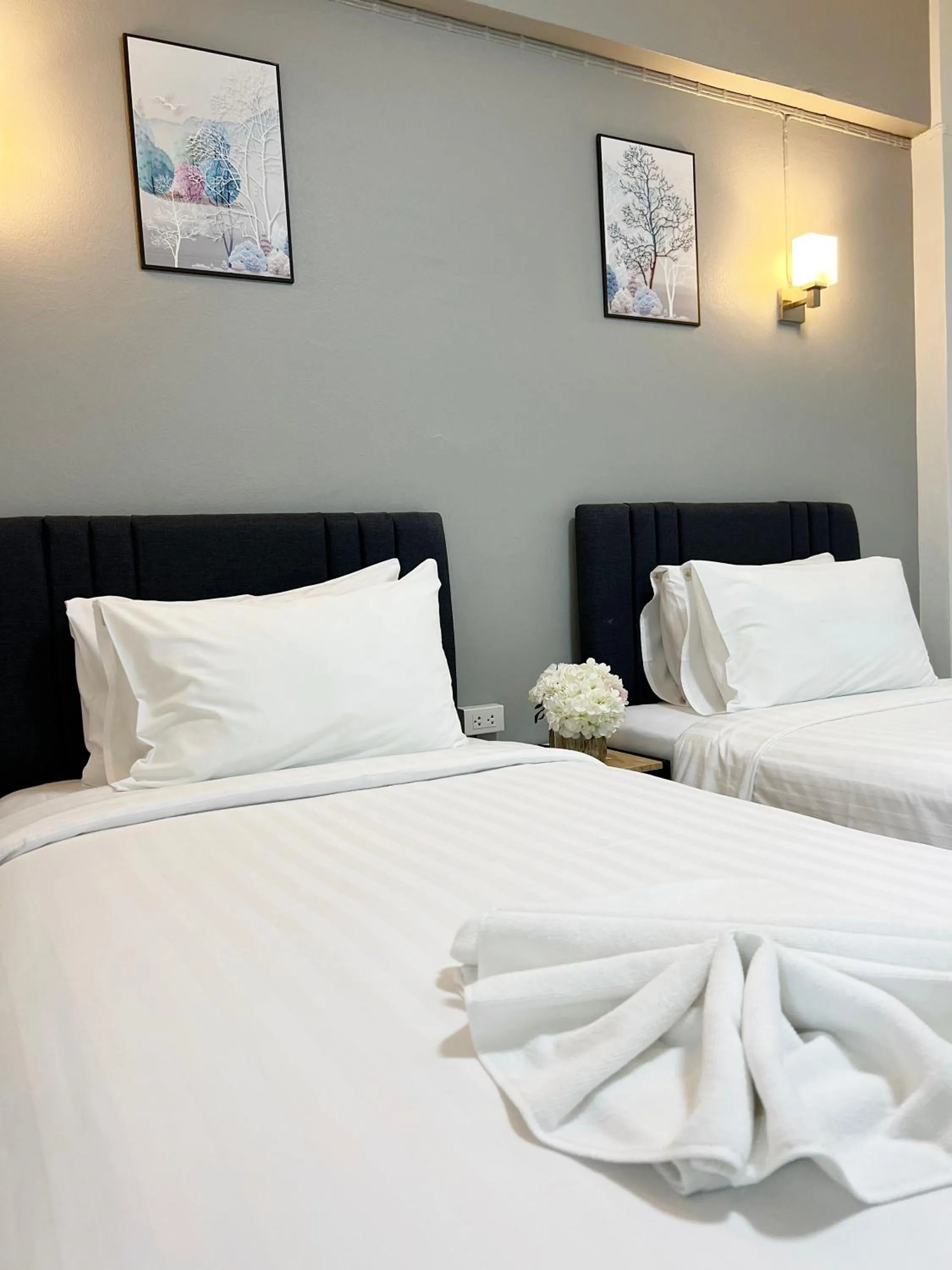 Bed in Golden Nest Hotel Suvarnabhumi